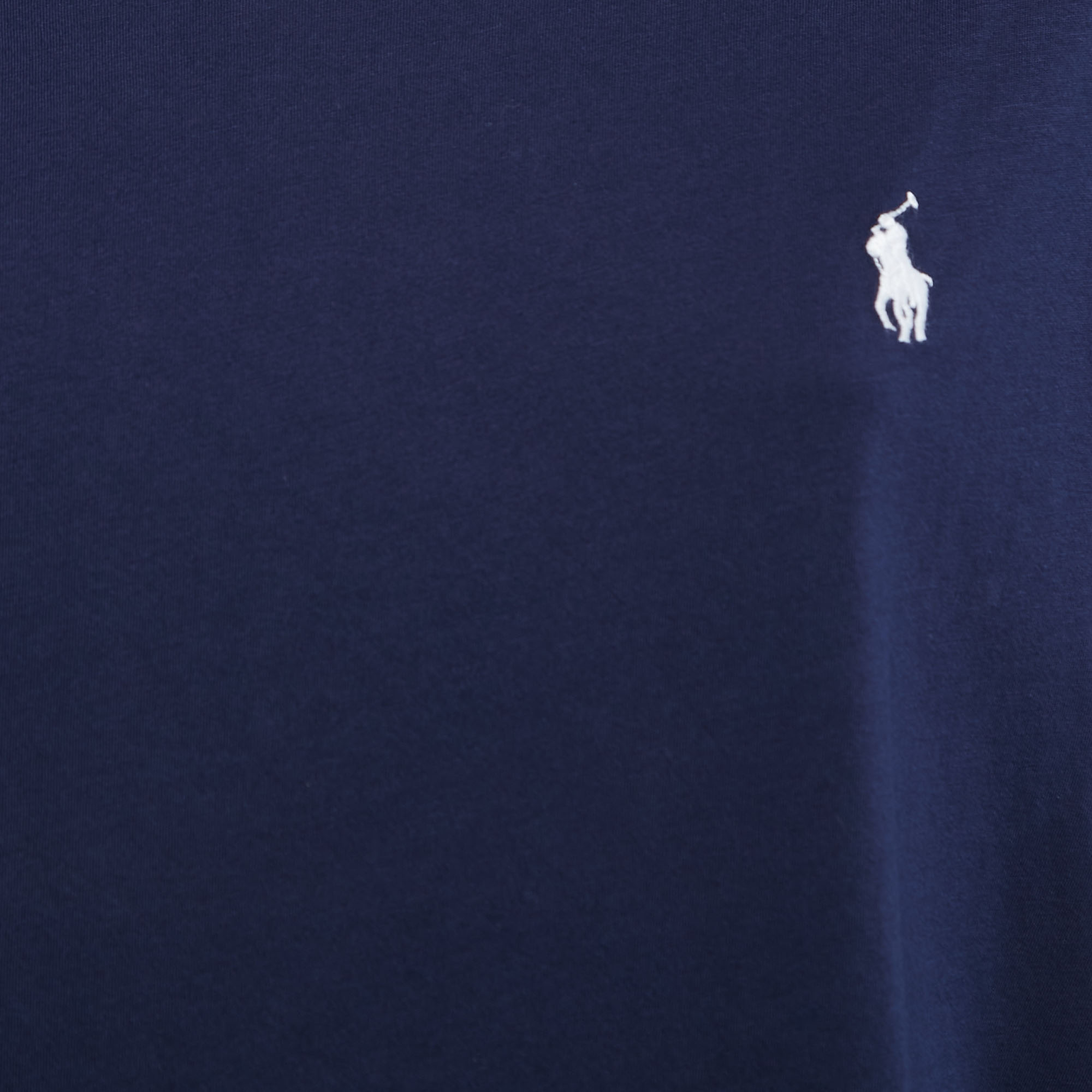 Polo Ralph Lauren Navy Blue Cotton Logo Embroidered Crew Neck T-Shirt XXL