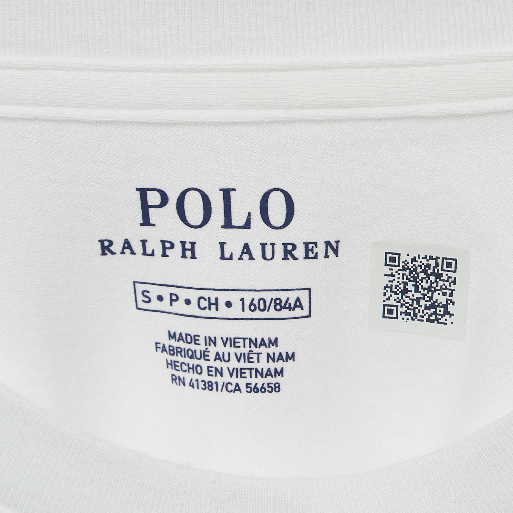 Polo Ralph Lauren White Teddy Print Cotton Half Sleeve T-Shirt S