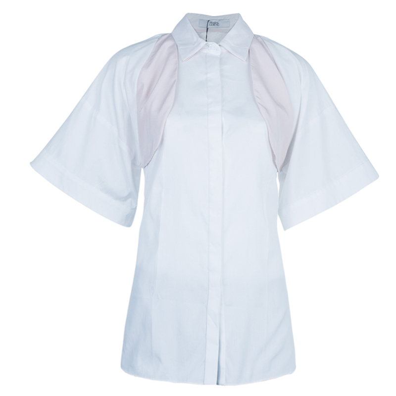 Image of Prabal Gurung Oversized Button Shirt Top S