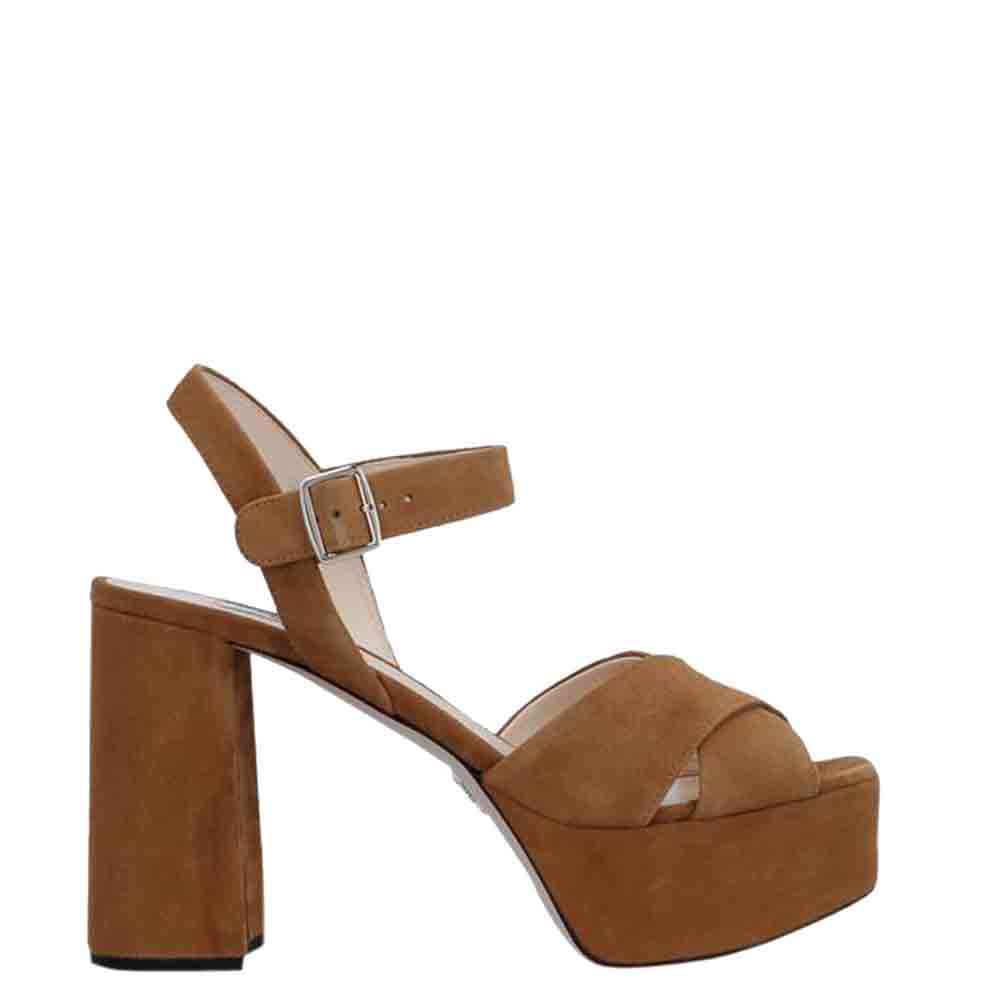 Prada Brown Suede platform Sandals Size EU 35.5