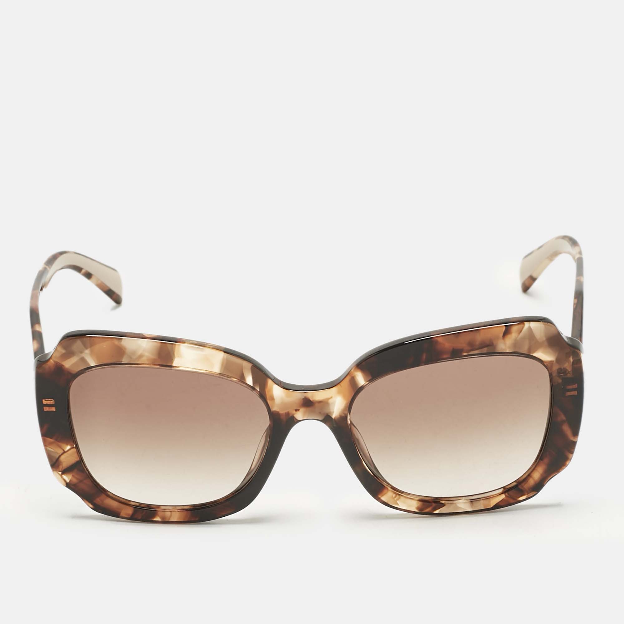 Prada Tortoise Brown Gradient SPR 16Y Butterfly Sunglasses 
Prada Tortoise Brown Gradient SPR 16Y Butterfly Sunglasses