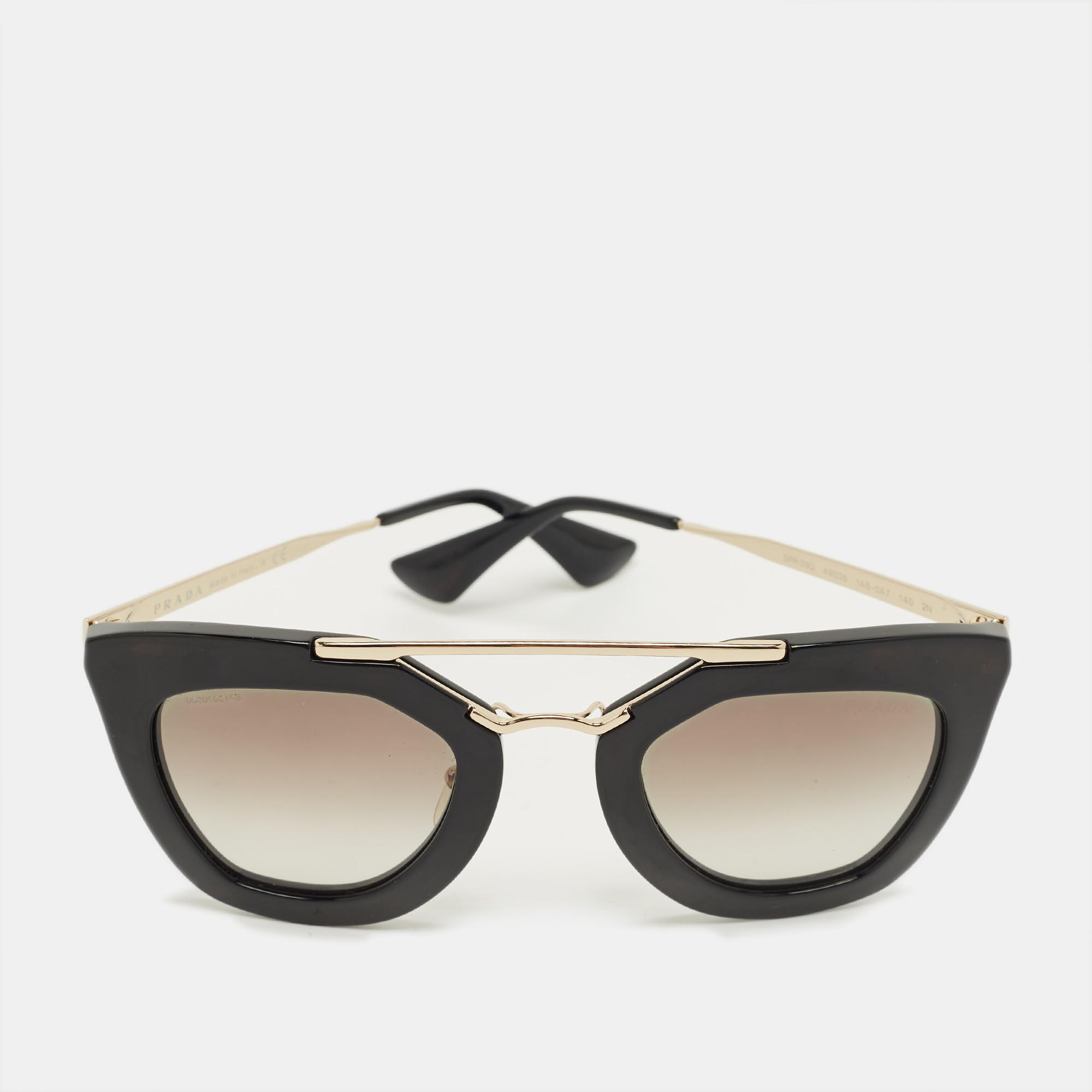 Prada Black Gradient SPR09Q Cat Eye Sunglasses
Prada Black Gradient SPR09Q Cat Eye Sunglasses
