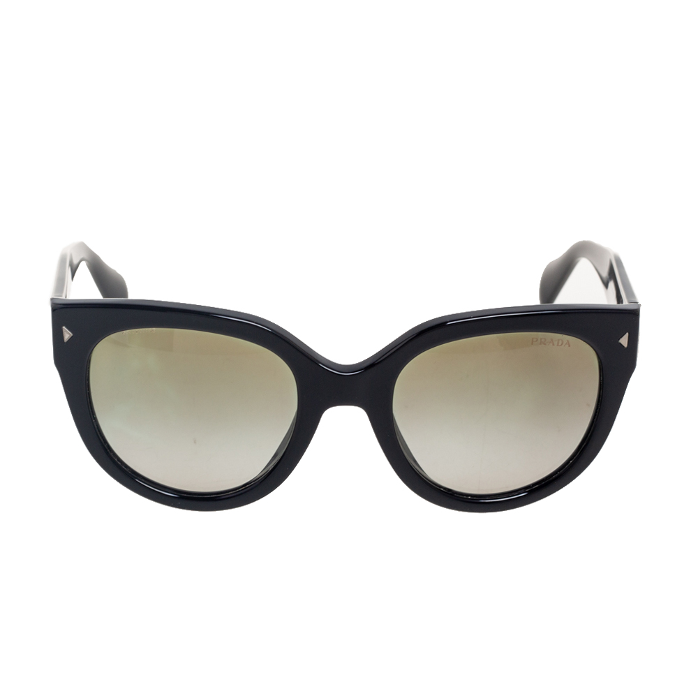 

Prada Black SPR 17O Gradient Oval Sunglasses