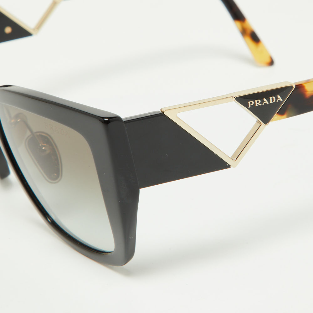 

Prada Black/Green Gradient SPR21YS Rectangle Sunglasses