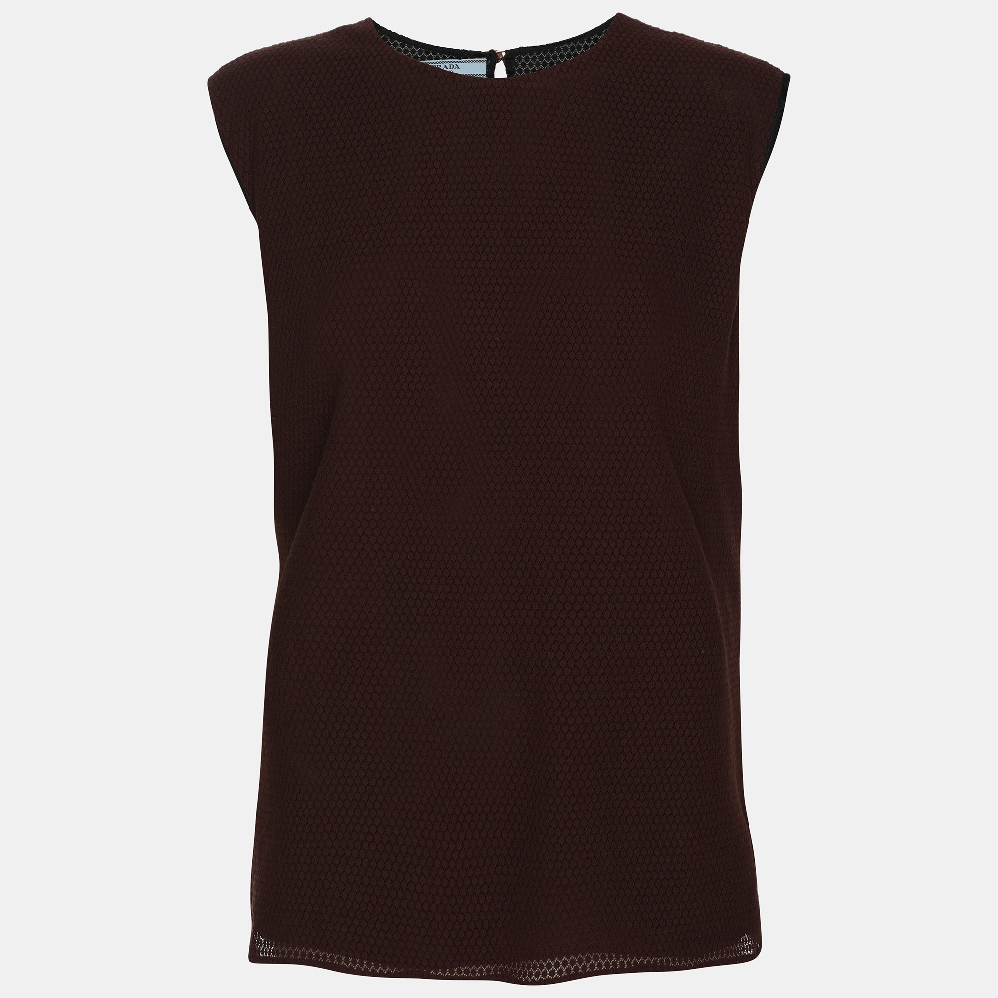 Prada Brown Nylon Top XL