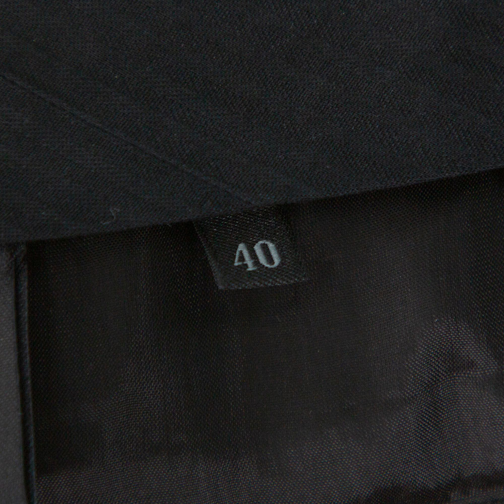 Prada Grey Printed Wool Tapered Trousers S
