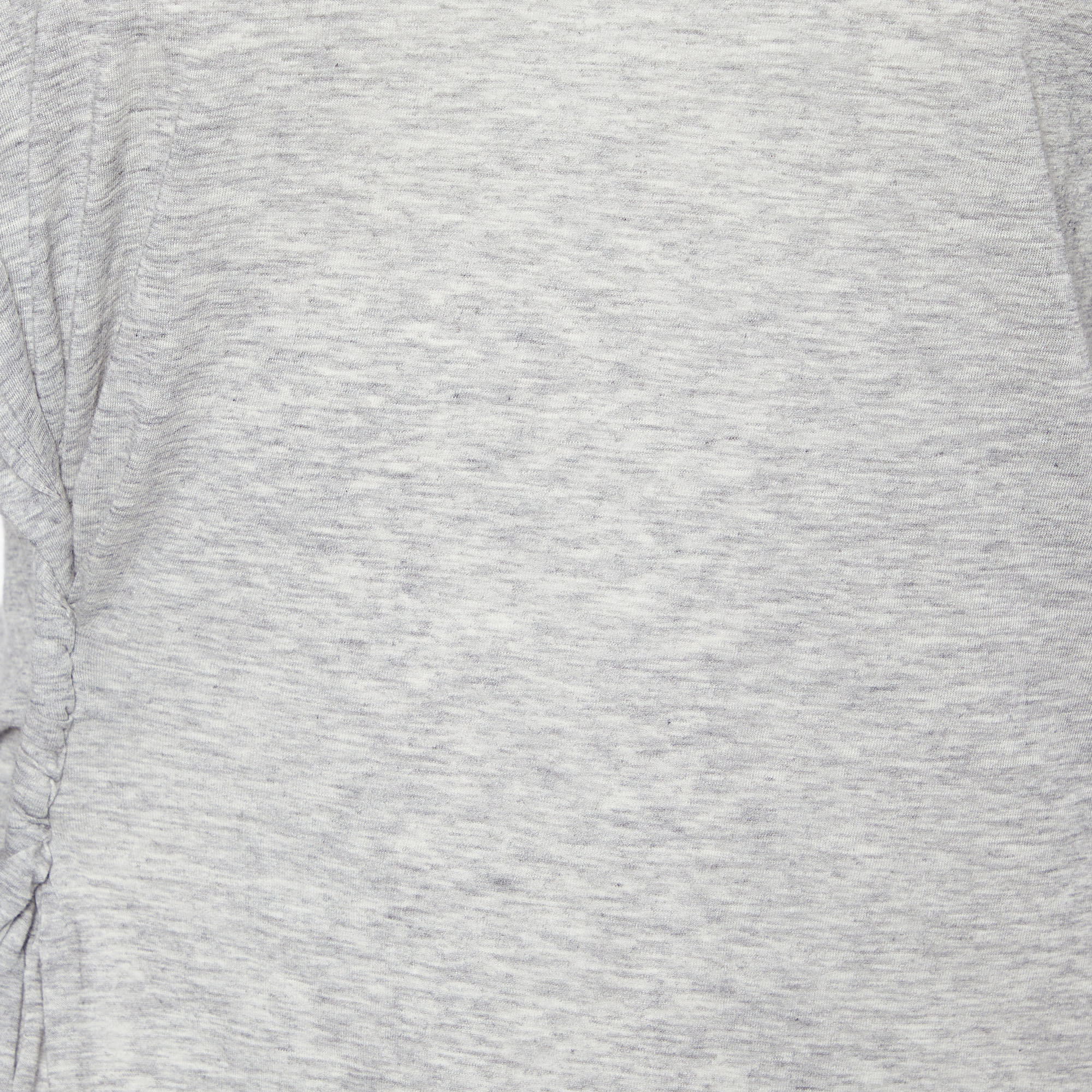 Prada Grey Cotton Knit Long Sleeve T-Shirt XL