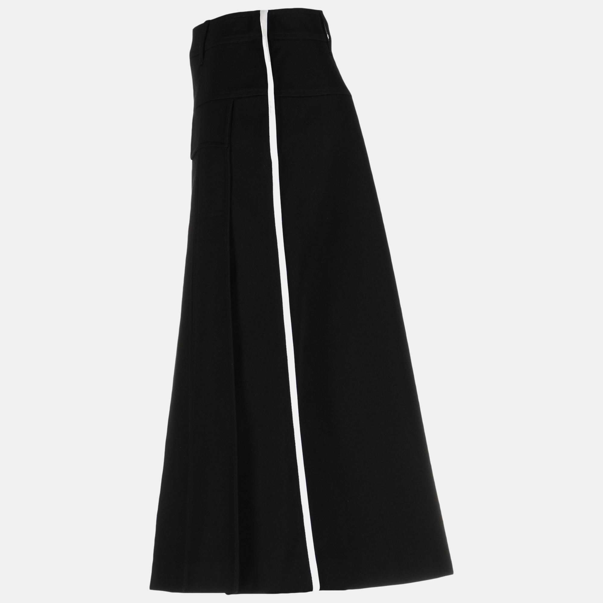 Prada  Women's Wool Maxi Skirt - Black - S