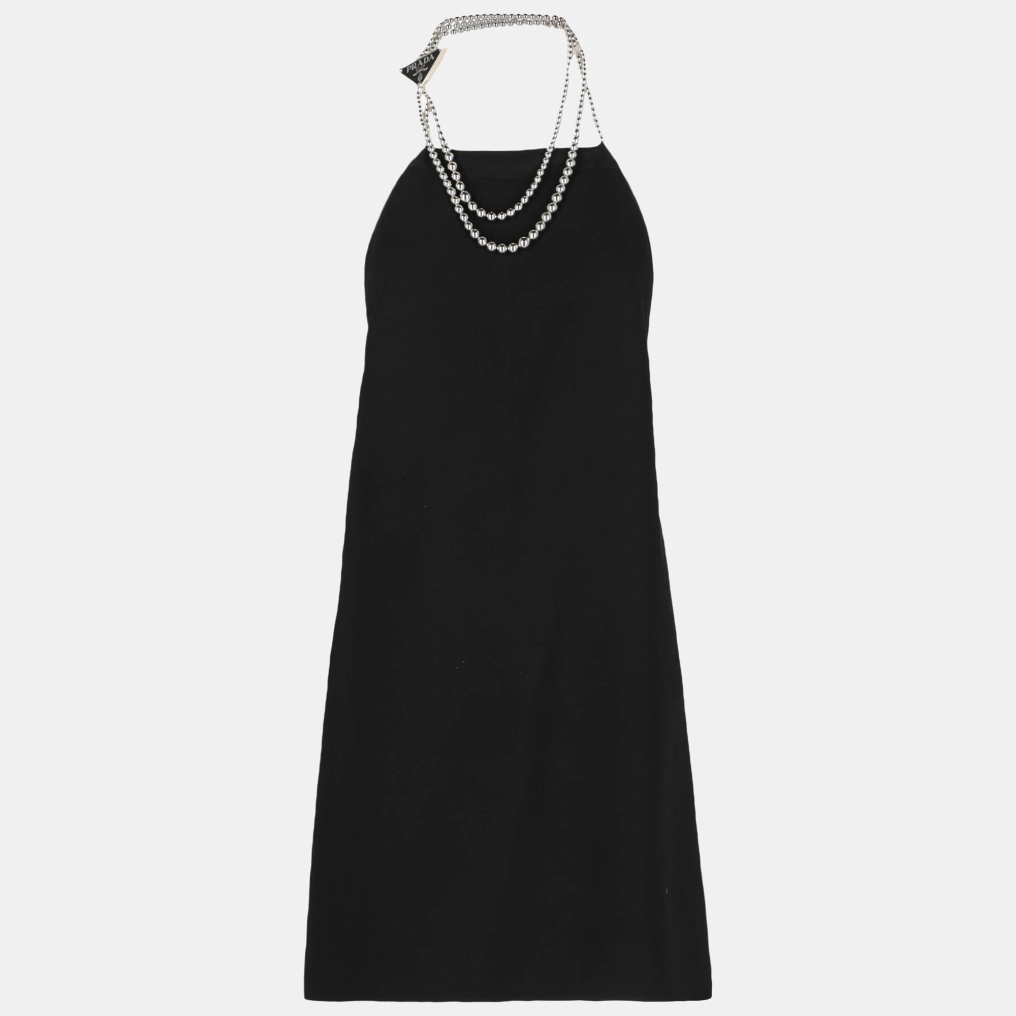 Prada  Women's Synthetic Fibers Mini Dress - Black - S