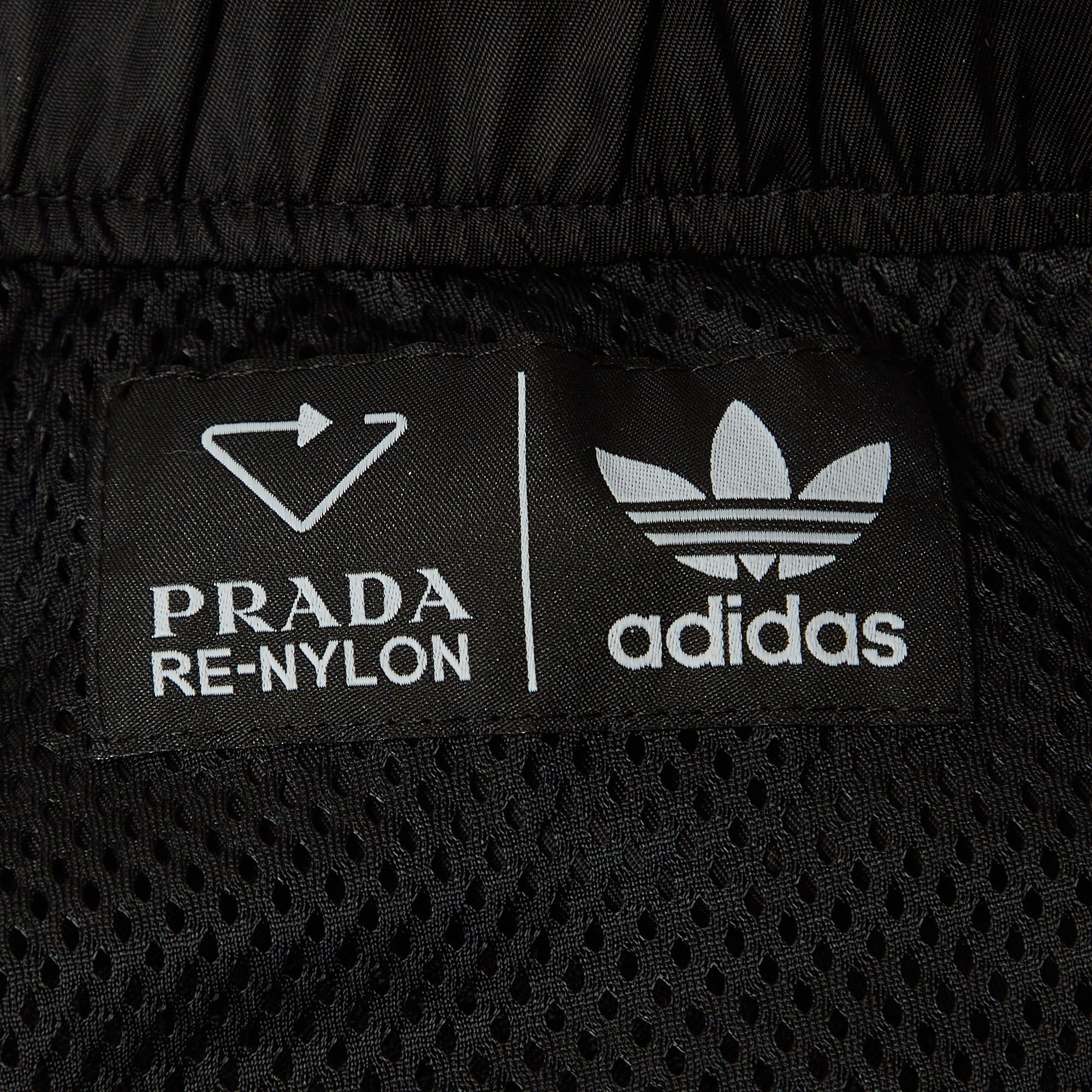 Prada X Adidas Black Re-Nylon Track Pants L
