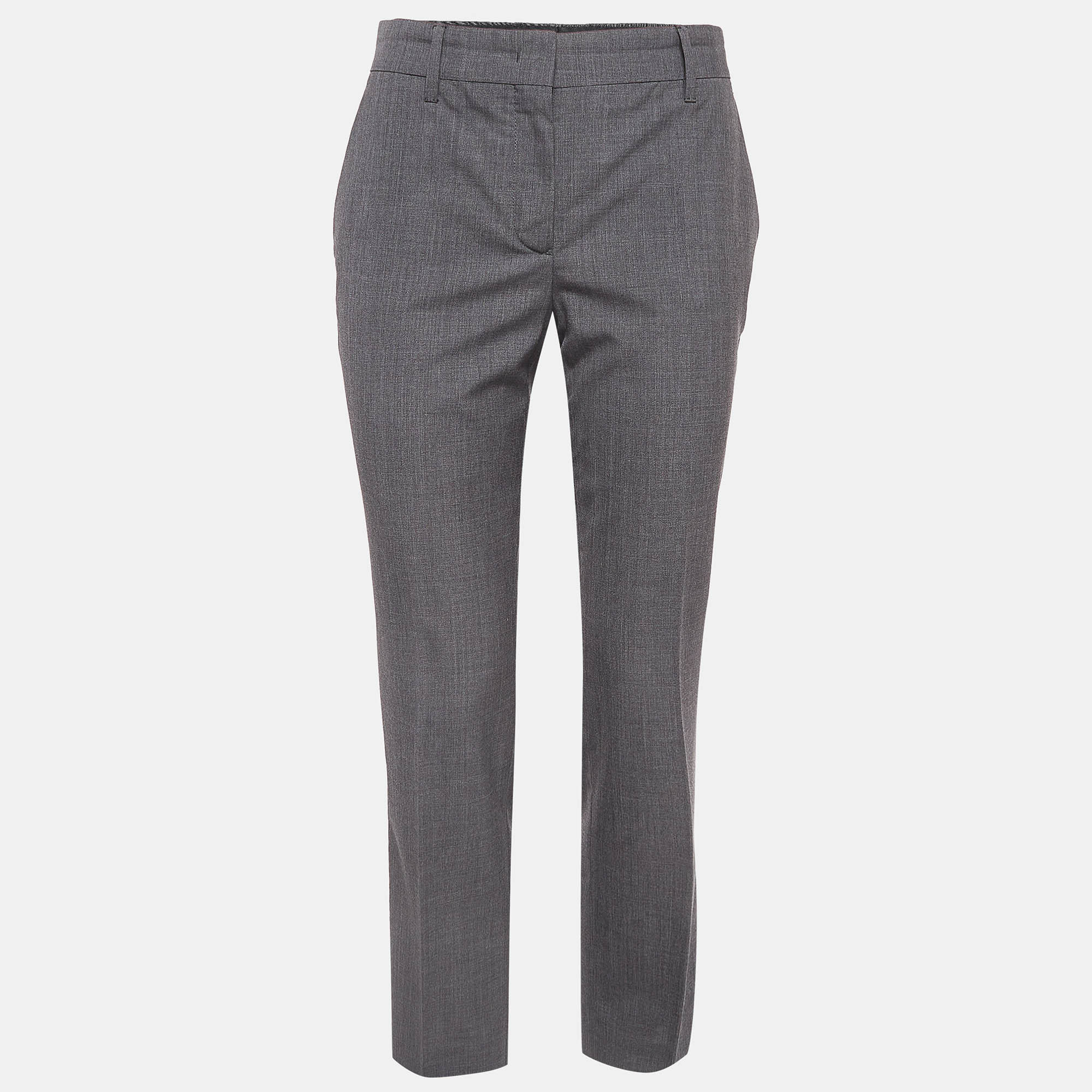 Prada grey wool formal trousers s