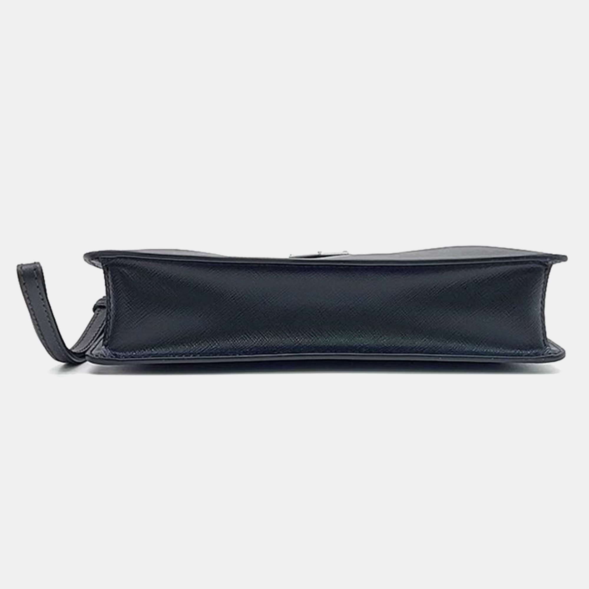 Prada Black Saffiano Leather Pouch Bag