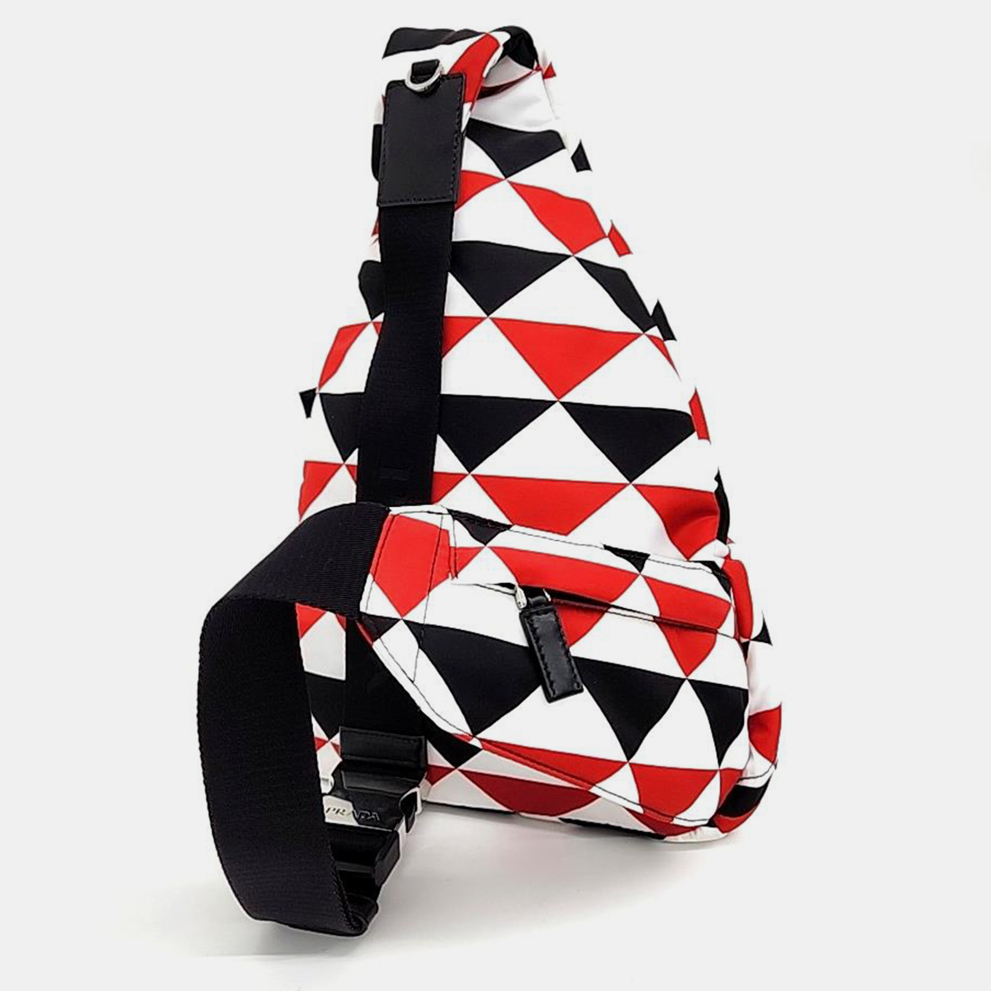 Prada Multicolor Re-Nylon Prada On Ice Collection Single-Rope Backpack