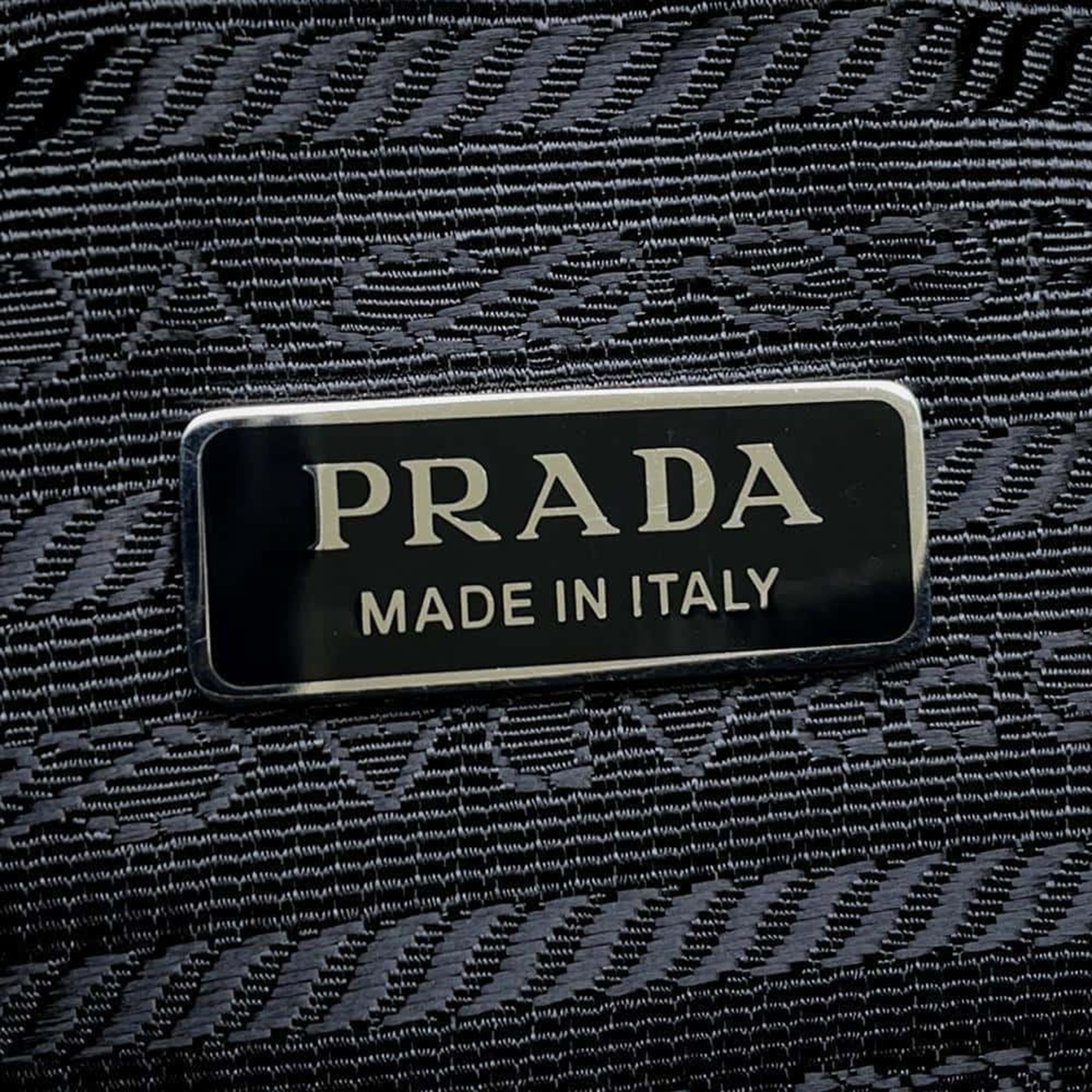 Prada Black Nylon Triangolo Shoulder Bag