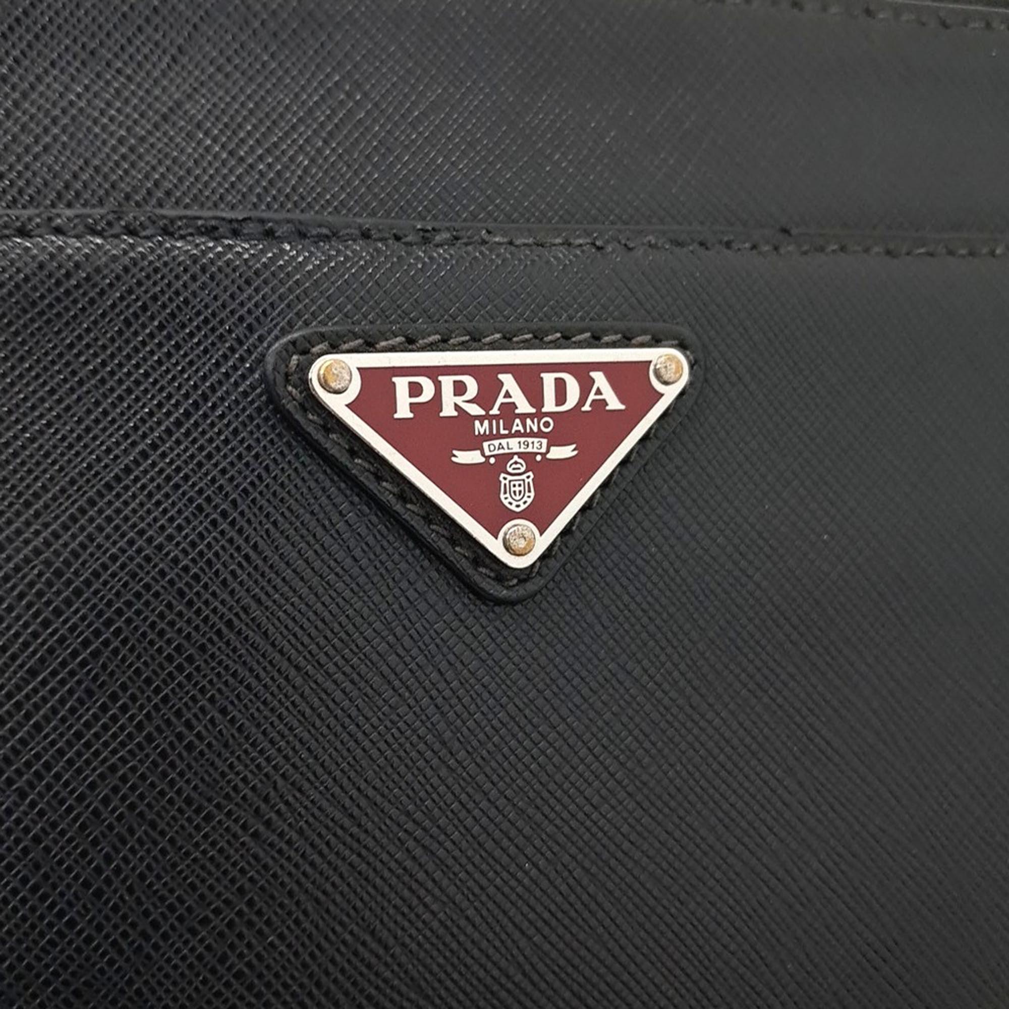 Prada Saffiano Treble Clutch