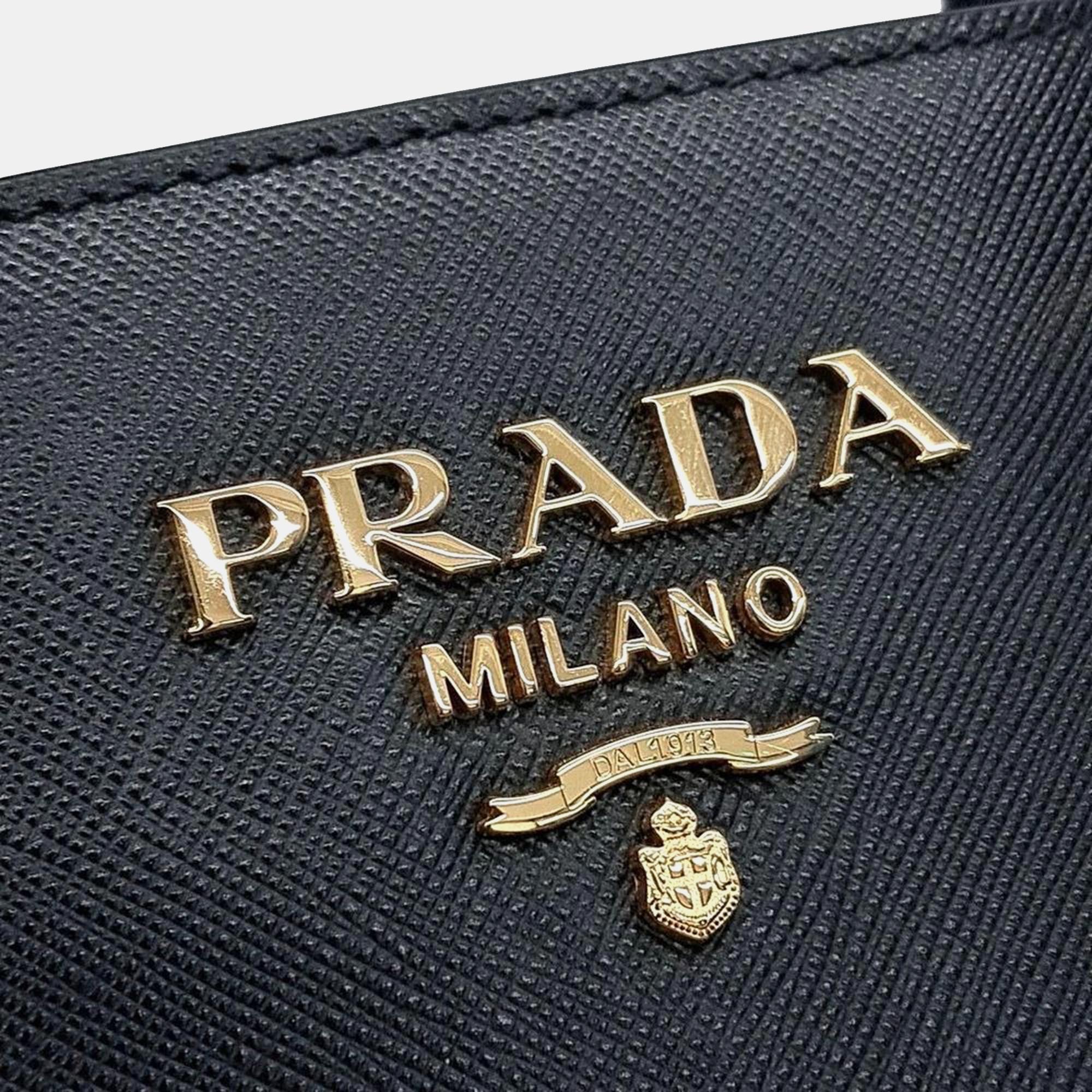 Prada Saffiano Tote And Shoulder Bag