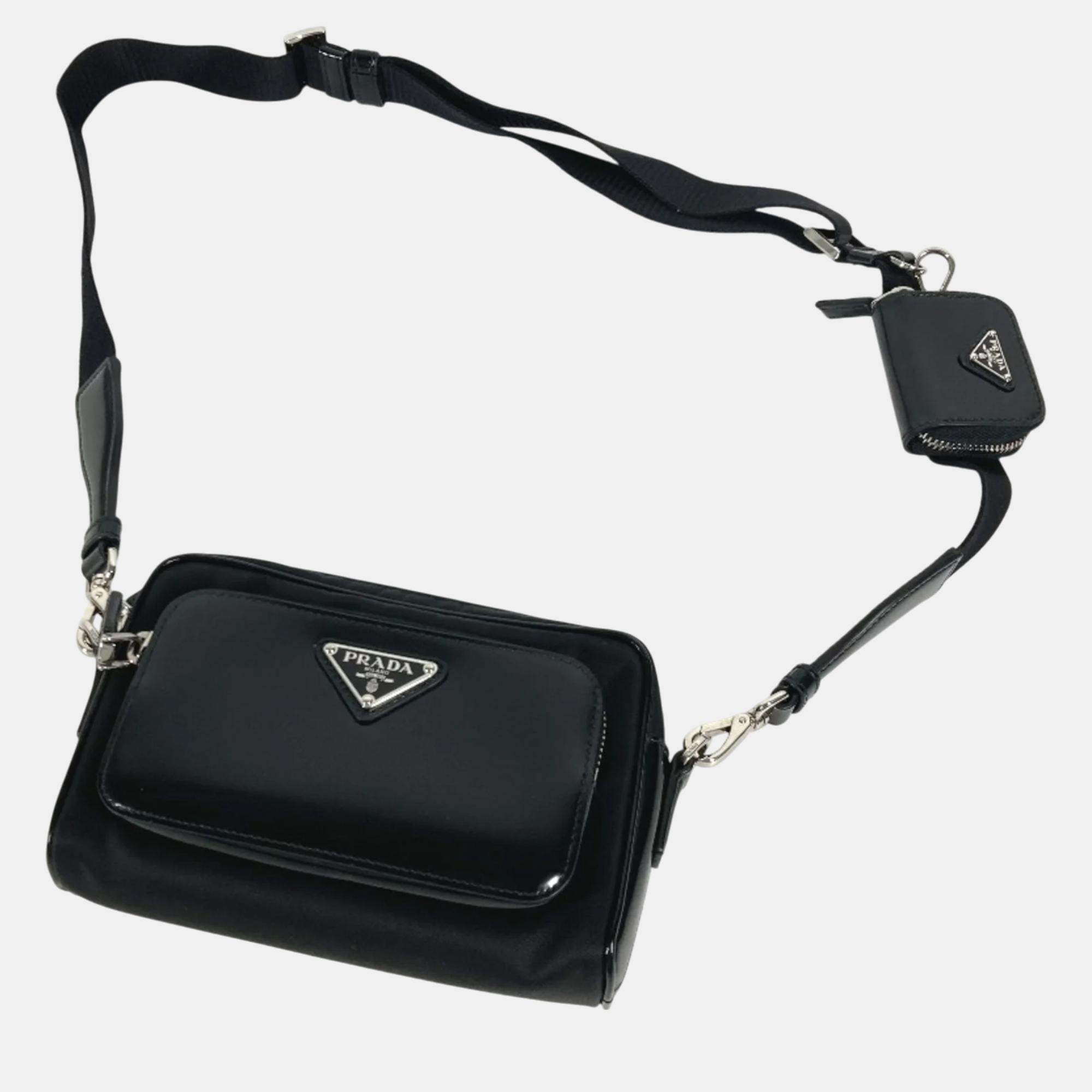 Prada Black Pochette Crossbody Bag