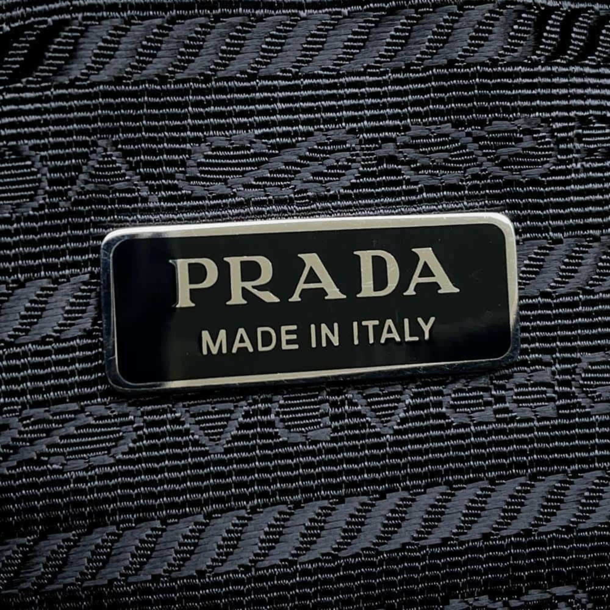 Prada Black Triangle Nylon Shoulder Bag