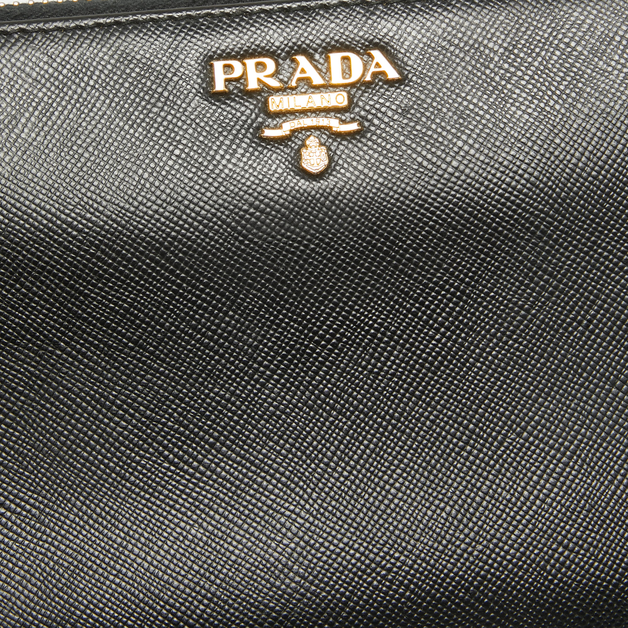 Prada Prada Saffiano Leather Zip Around Wallet