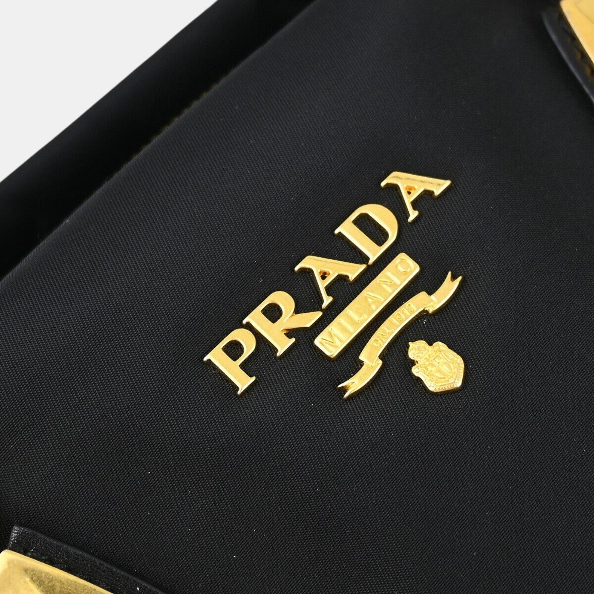 Prada Black Nylon Tote Handbag