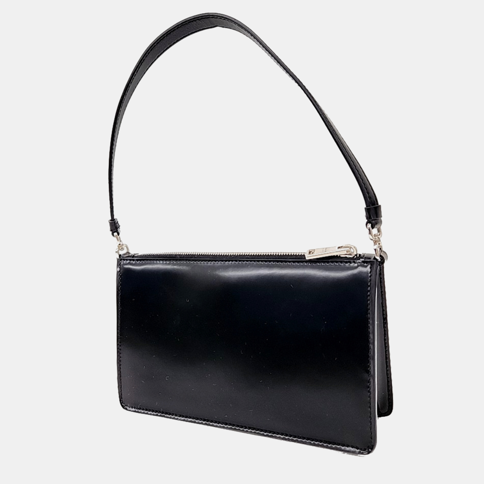 Prada Brushed Leather Mini Pouch Bag