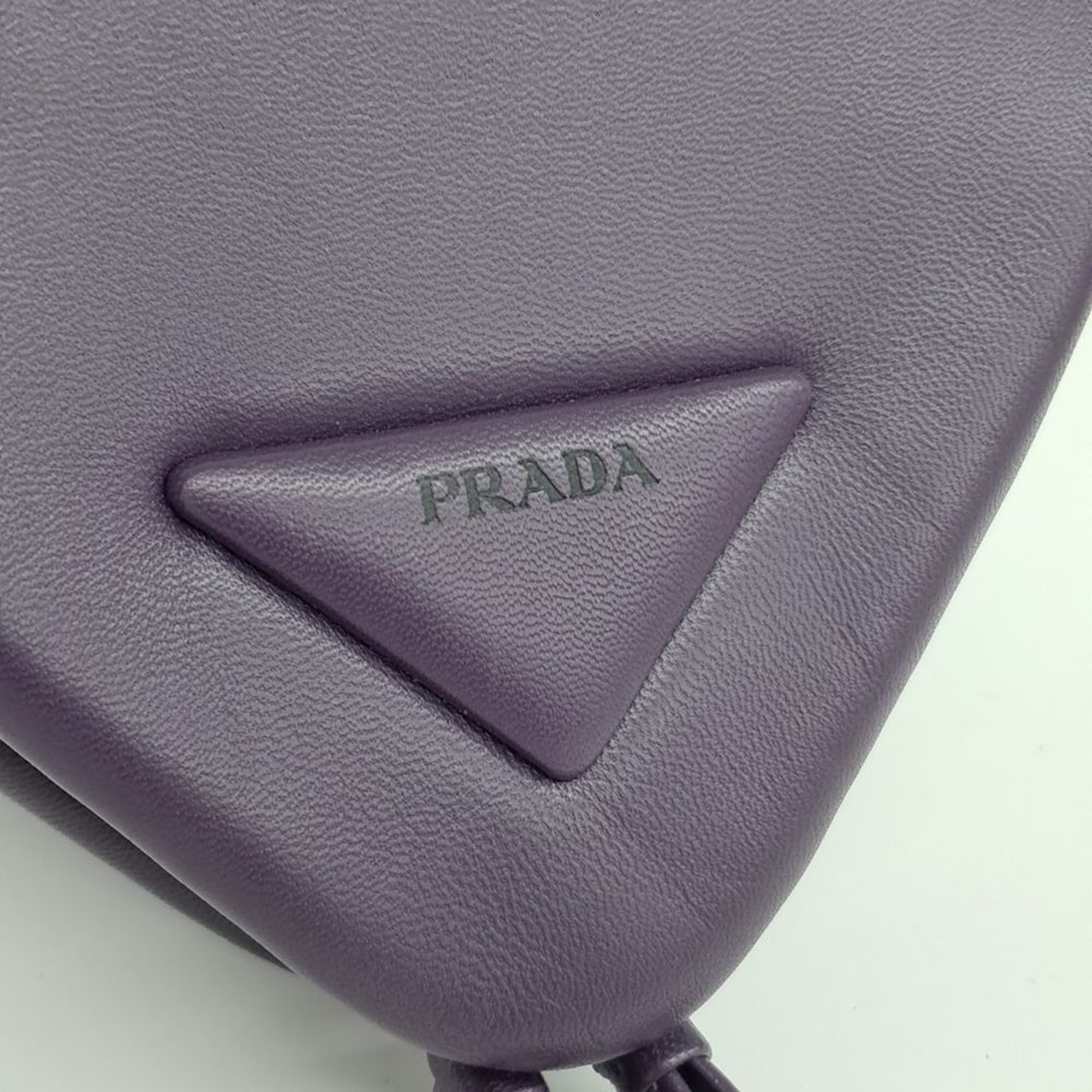 Prada Nappa Triangle Tote And Shoulder Bag