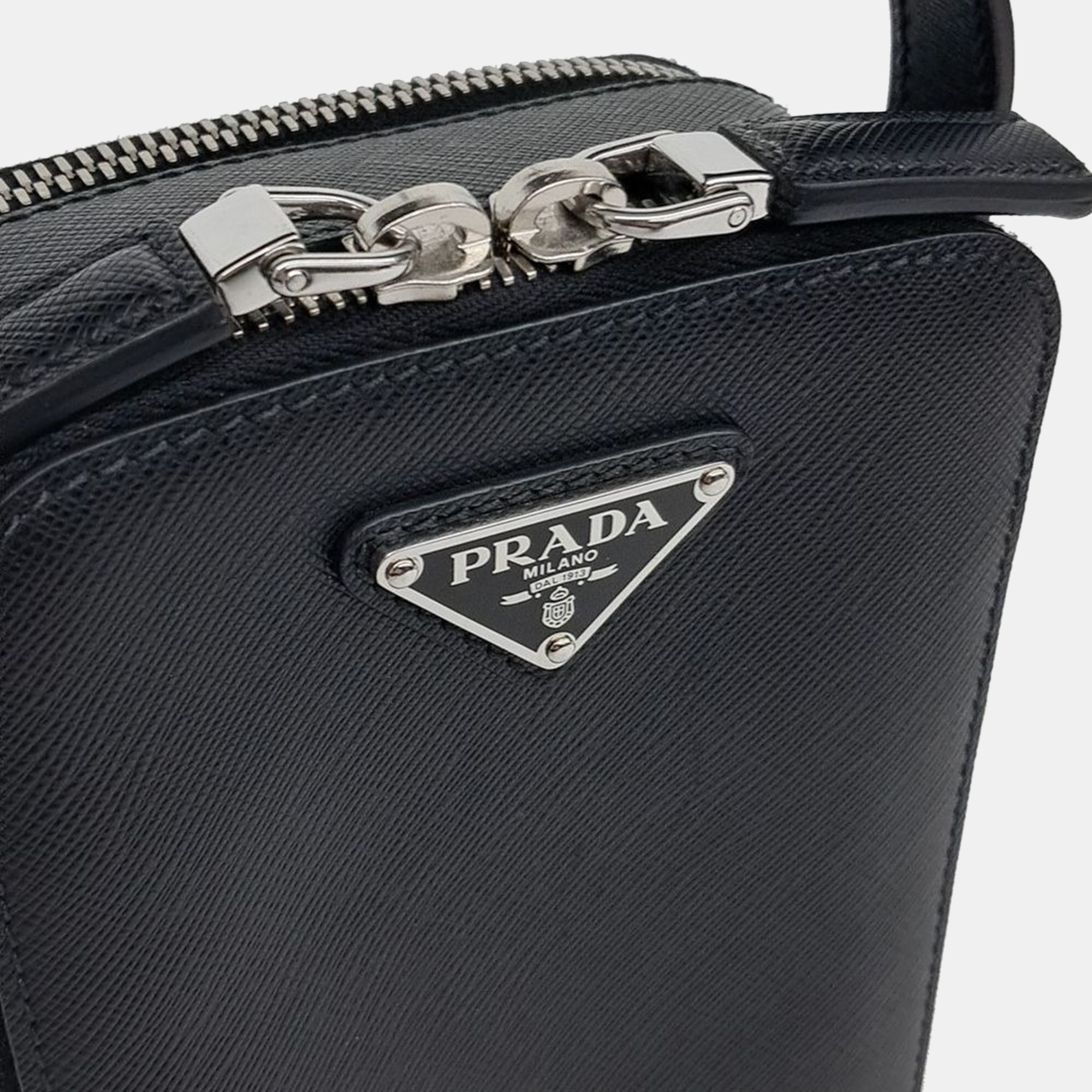 Prada Saffiano Mini Tote And Crossbody Bag