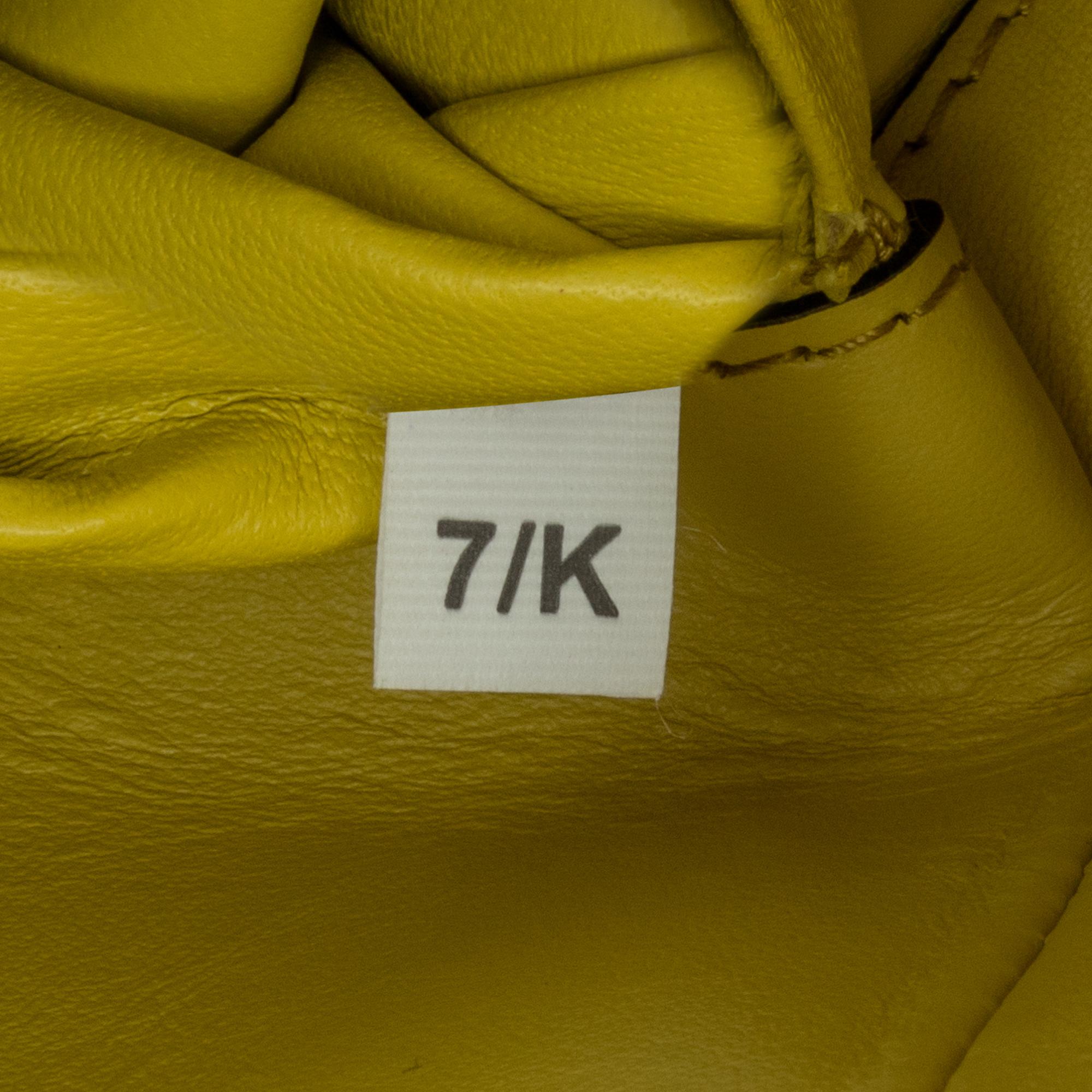 Prada Yellow Spazzolato Cleo Hobo Bag