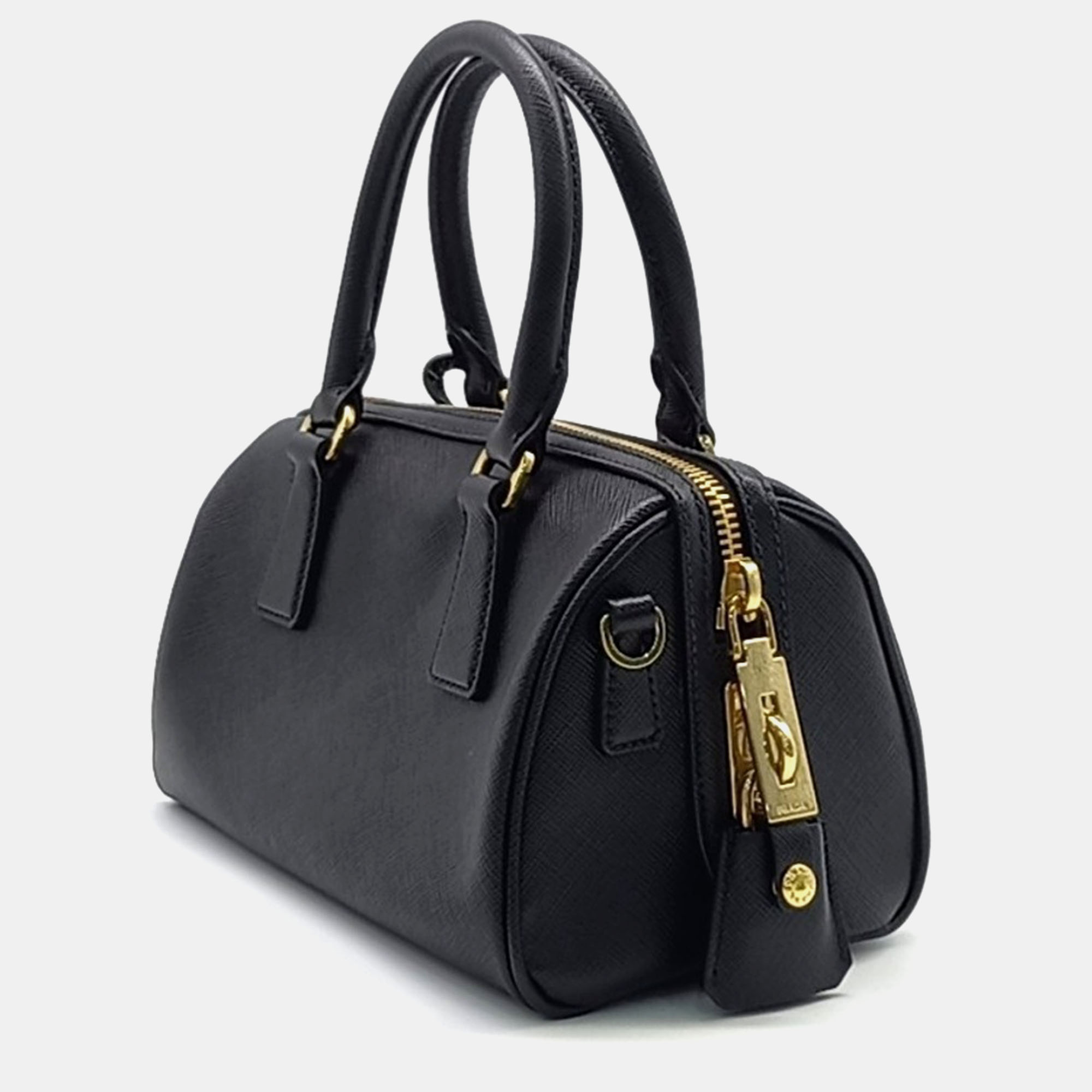 Prada Saffiano Mini Tote And Shoulder Bag