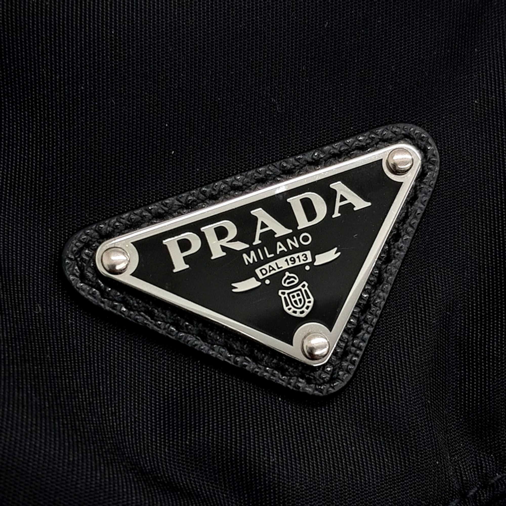 Prada Black Fabric Two-Pocket Backpack Bag