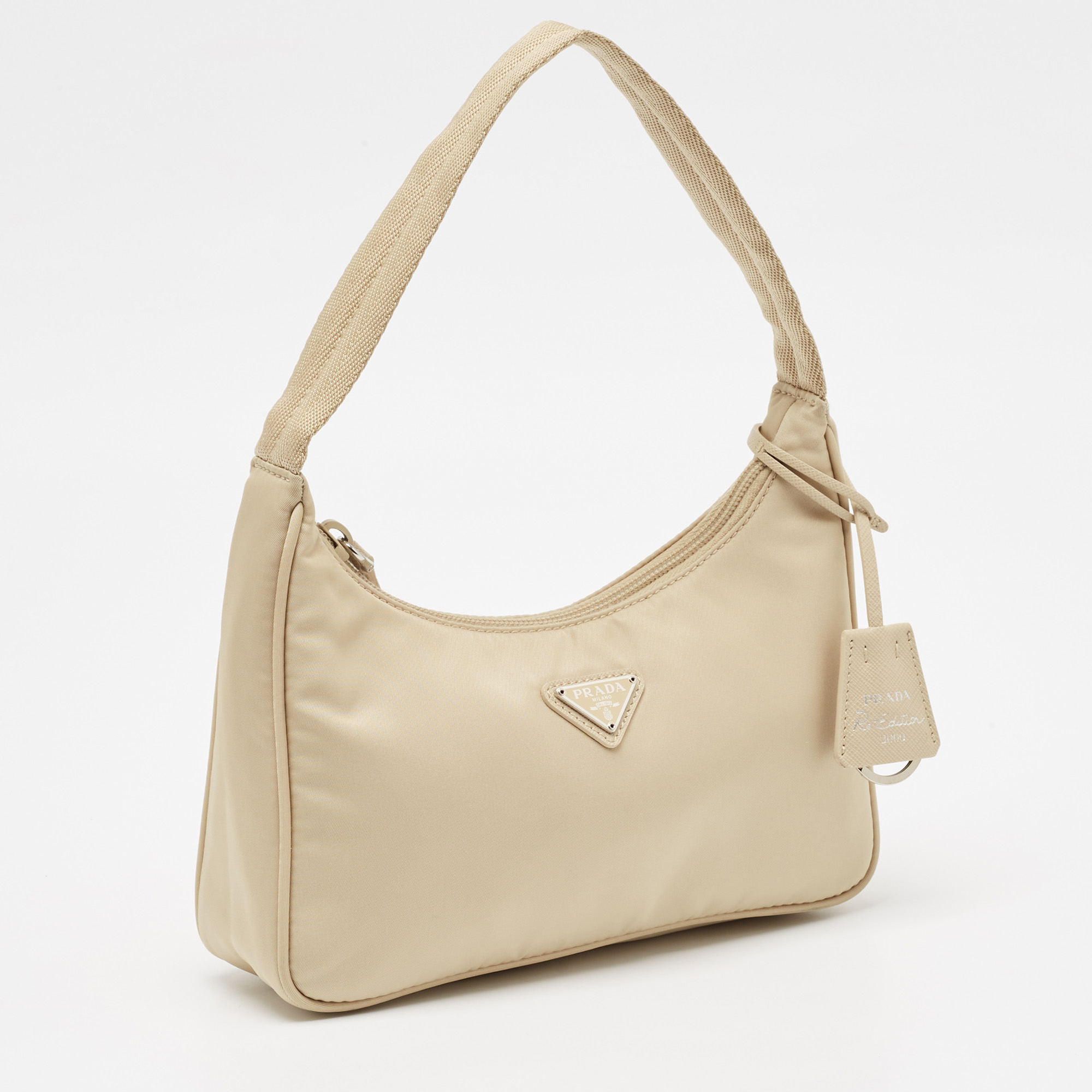 Prada Cream Nylon Re-Edition 2000 Bag