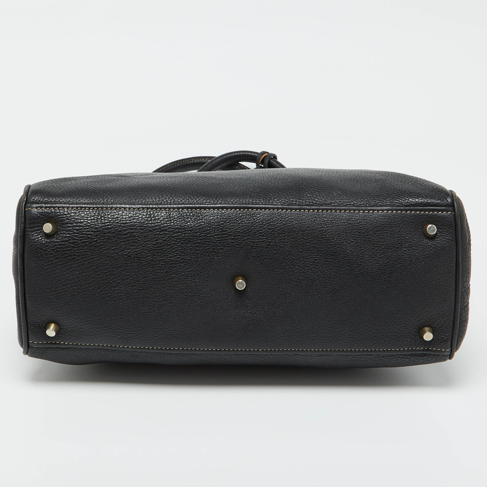 Prada Black Leather Vintage Satchel