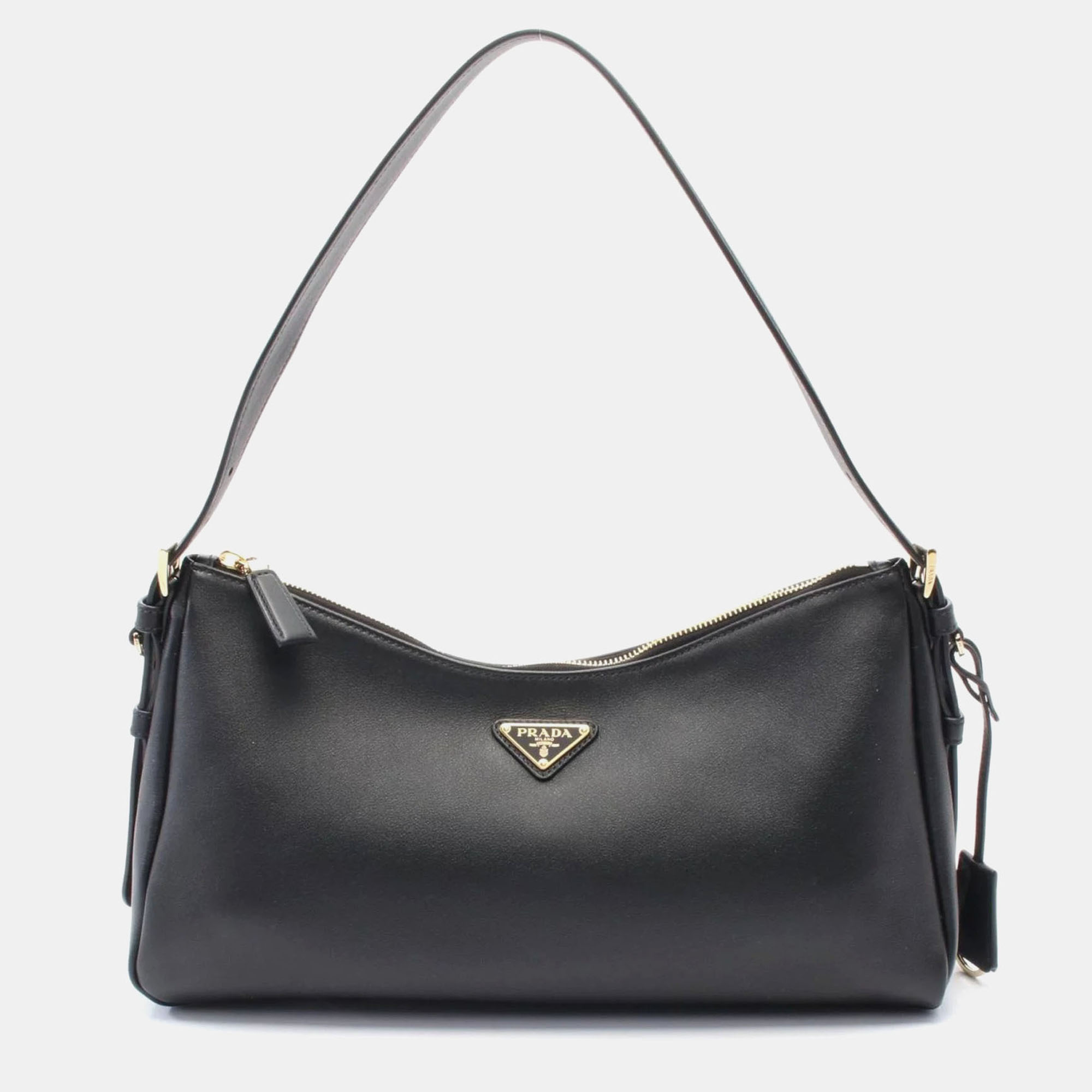 Aimee Medium Leather Shoulder Bag - Prada - Modalova