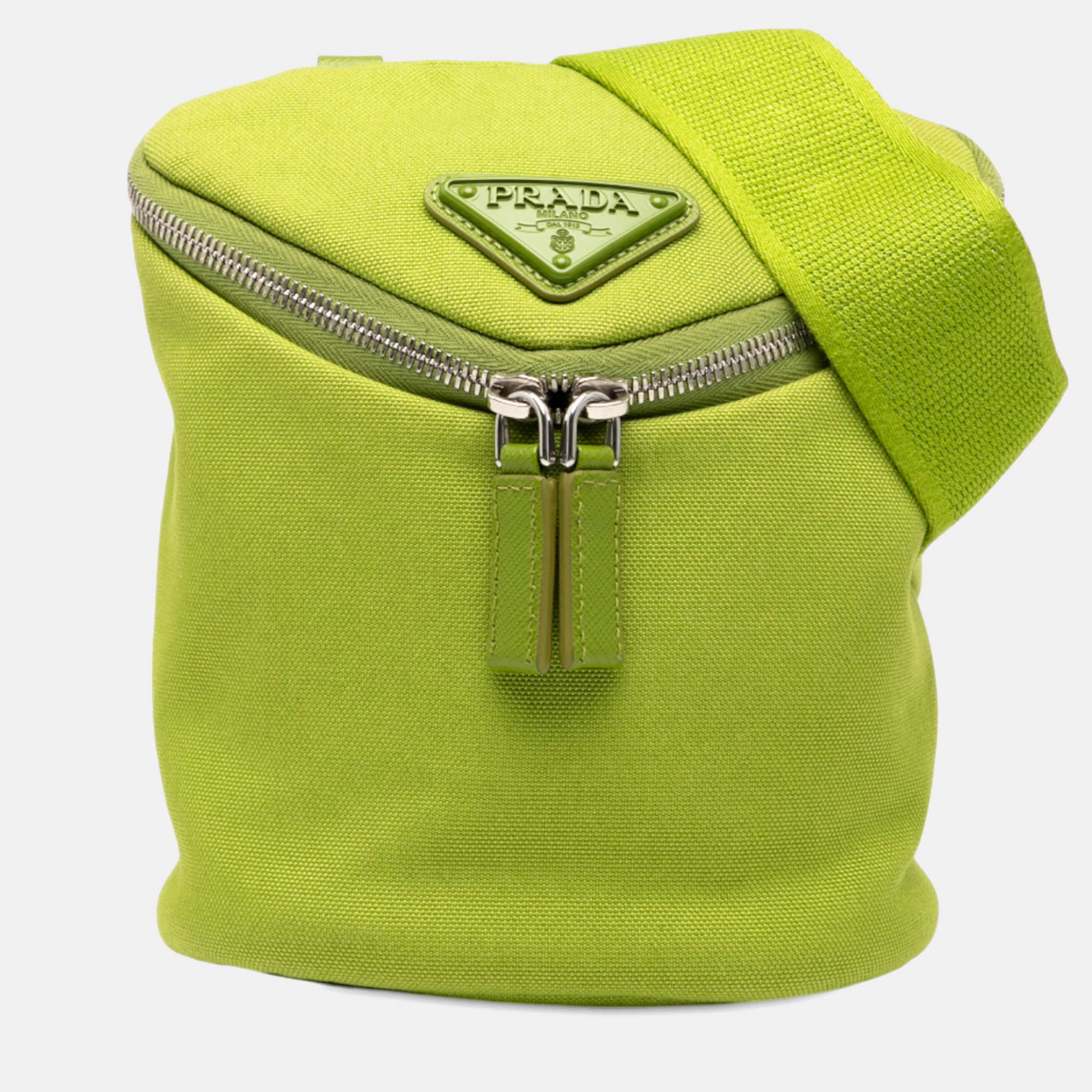 Prada Green Canvas Zipped Crossbody
Prada Green Canvas Zipped Crossbody