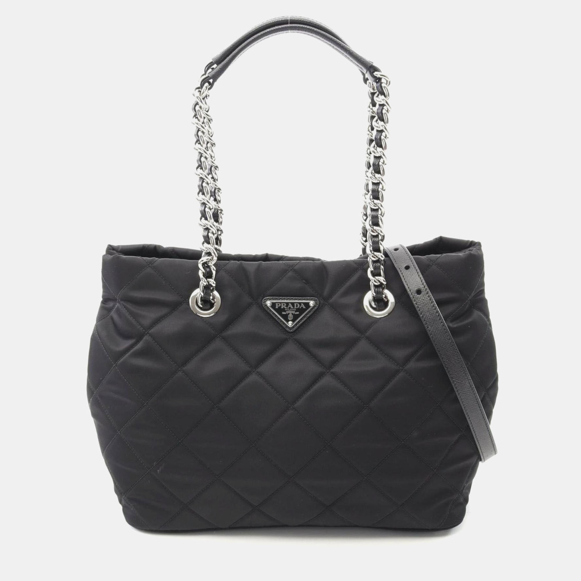 Prada Tessuto Impuntu Tote Bag In Nylon And Saffiano Leather Black
Prada Tessuto Impuntu Tote Bag In Nylon And Saffiano Leather Black