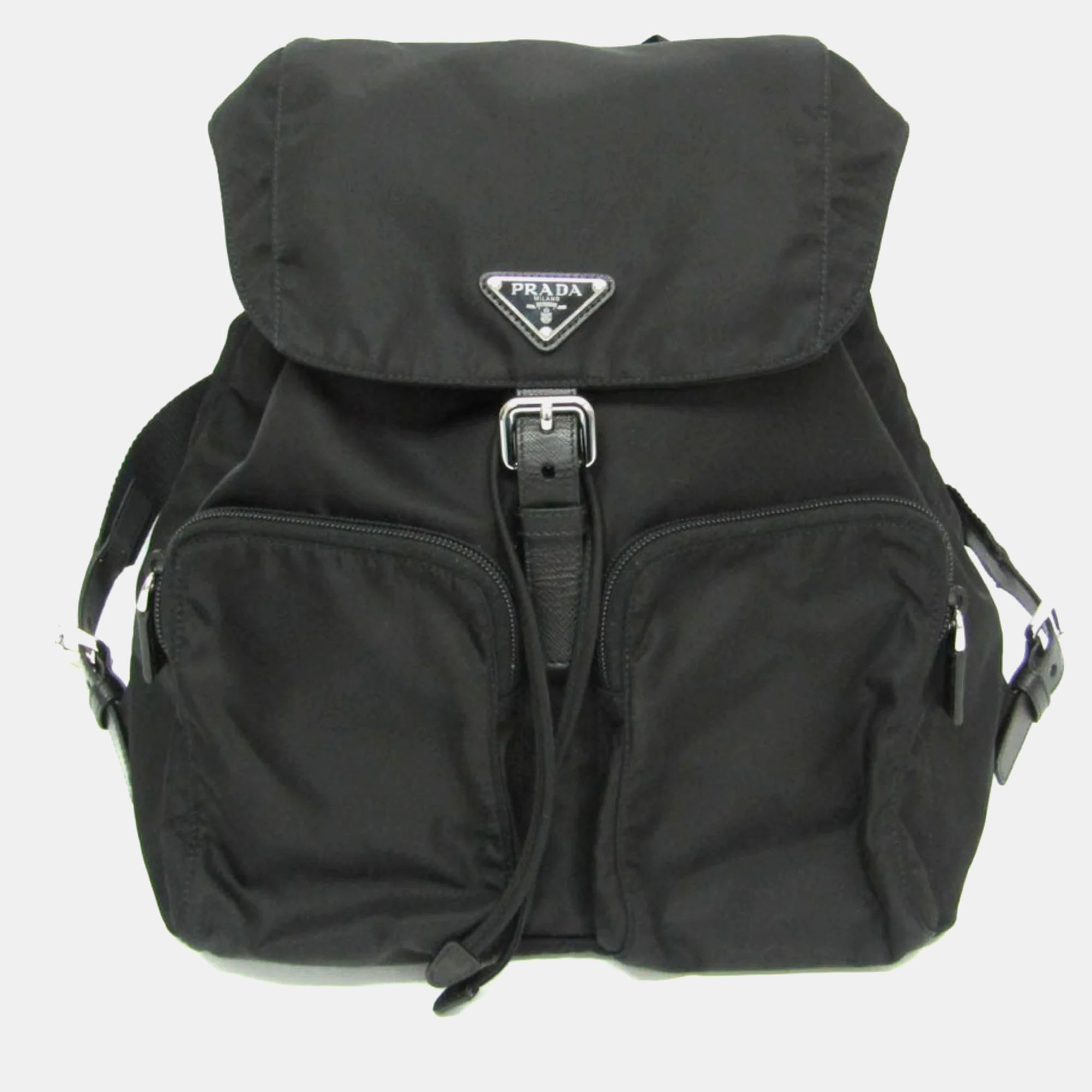 Prada TESSUTO Nylon Leather Backpack Black
Prada TESSUTO Nylon Leather Backpack Black