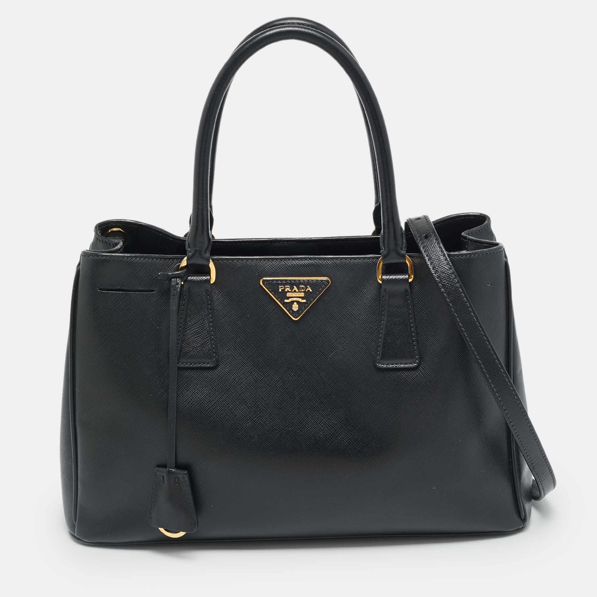 Prada Open Black Saffiano Lux Leather Tote
Prada Open Black Saffiano Lux Leather Tote