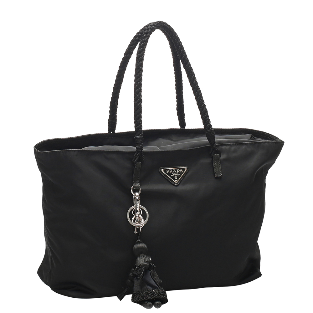 Prada Black Tessuto Tote Bag 
Prada Black Tessuto Tote Bag