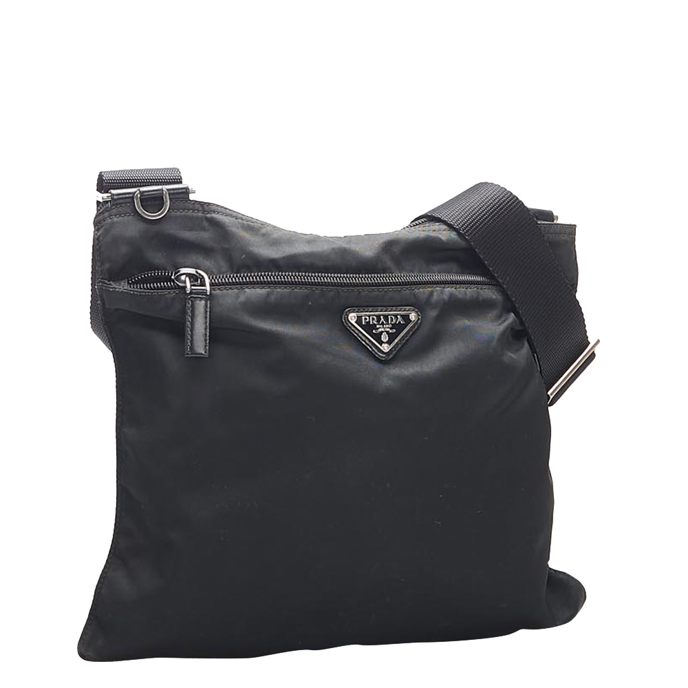 prada nylon tessuto shoulder bag