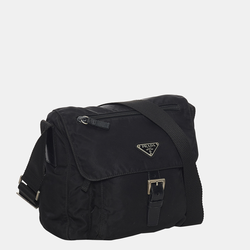 Prada Black Tessuto Crossbody Bag 
Prada Black Tessuto Crossbody Bag