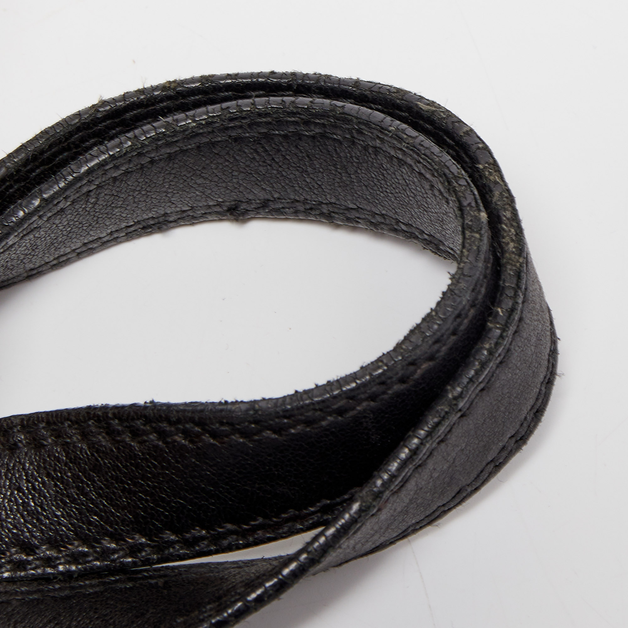 Prada Black Leather And Nylon Satchel