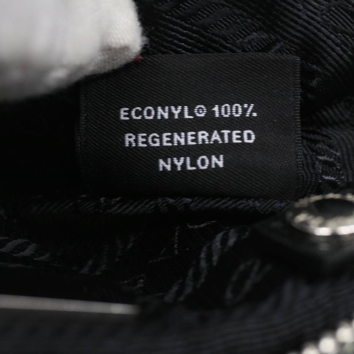 Prada Black Nylon Re Edition Triangle Clutch Bag