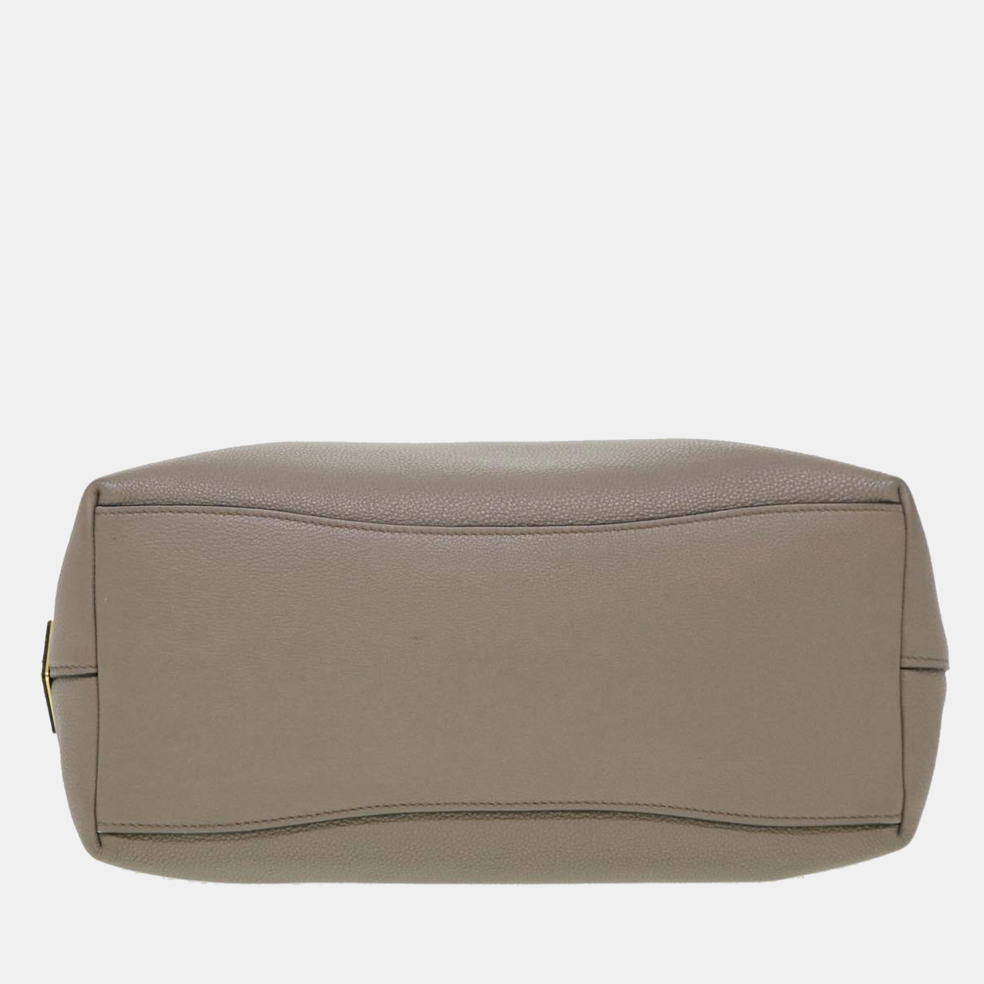 Prada Grey Leather Vitello Phenix Tote Bag