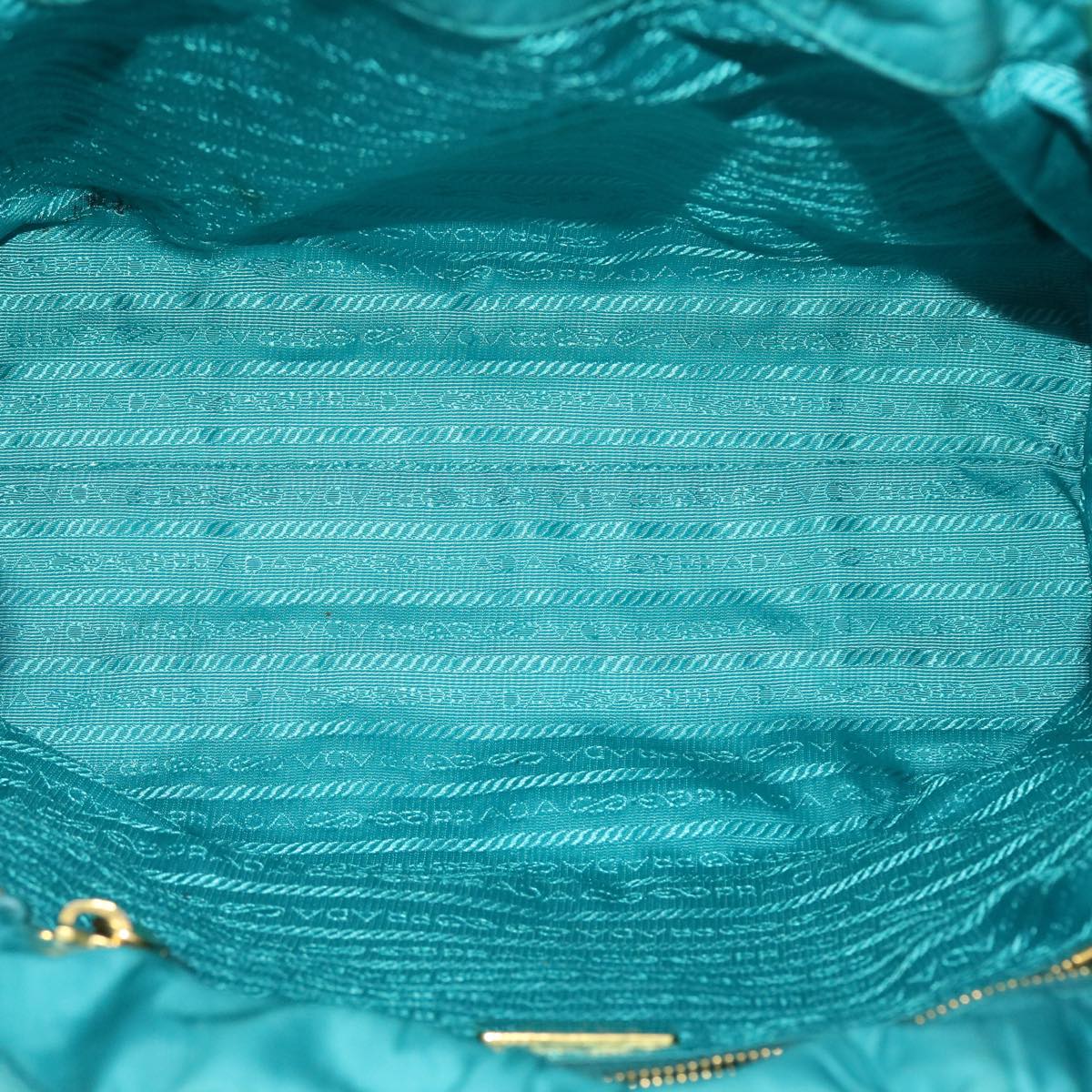 Prada Blue Nylon Tote Bag