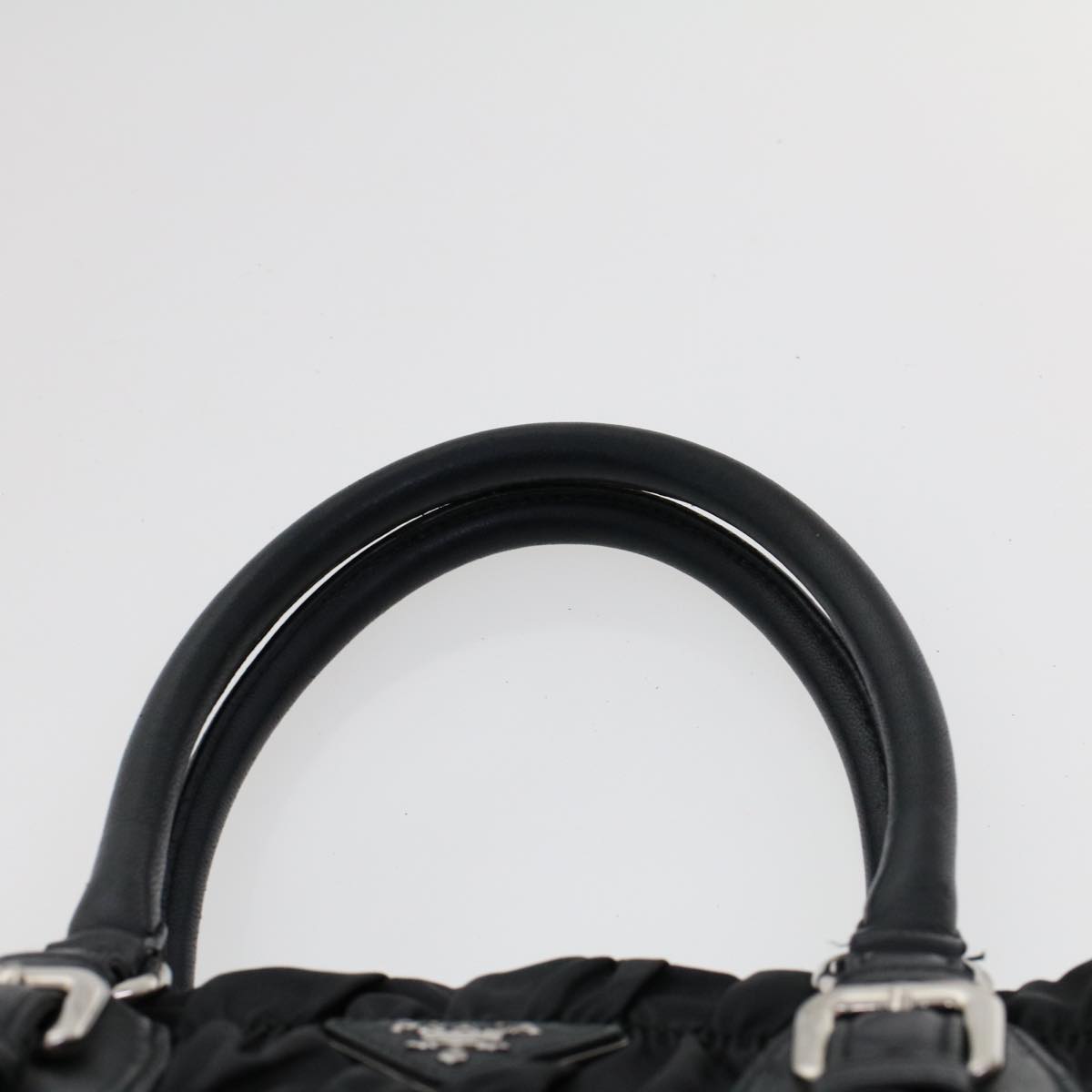Prada Black Gaufre Nylon Handbag