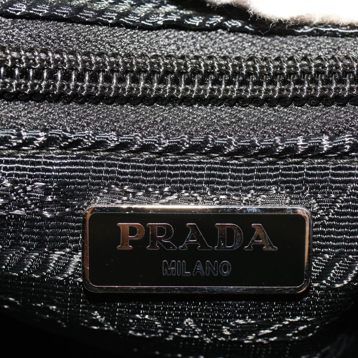 Prada Black Synthetic Tessuto Shoulder Bag