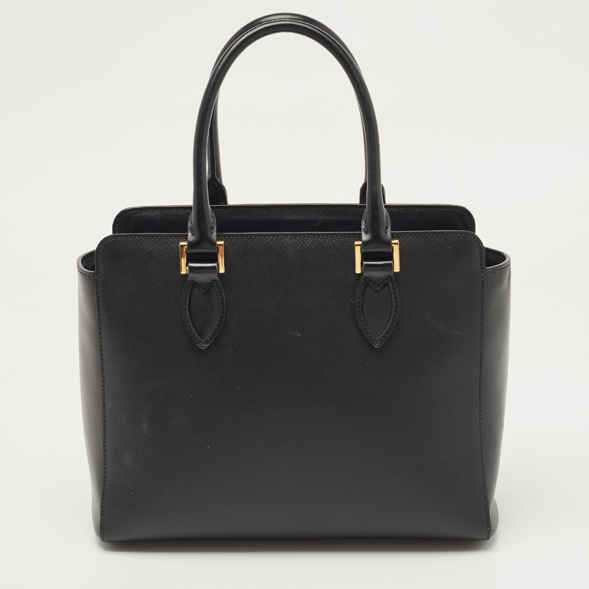 Prada Black Saffiano Leather Tote Bag