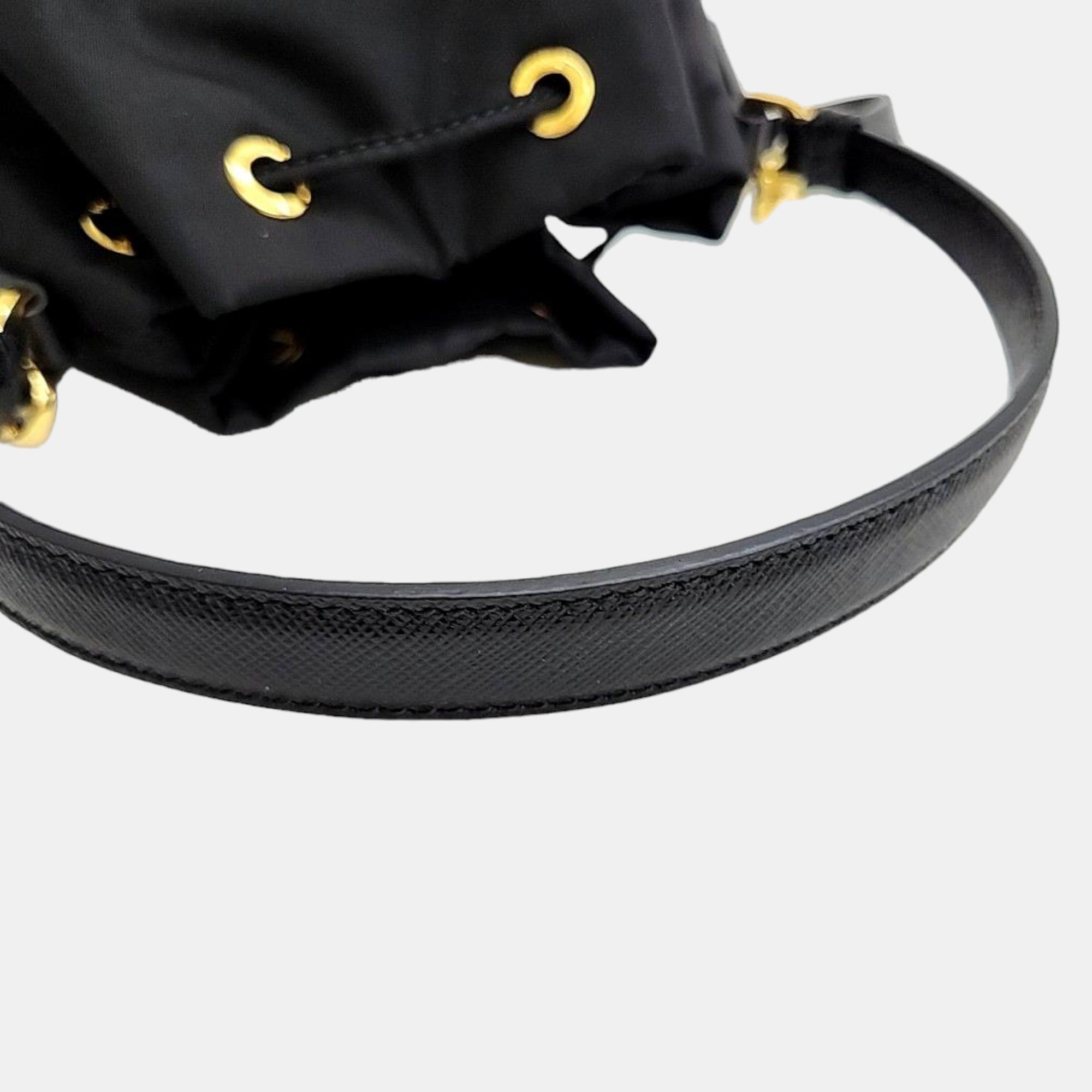 Prada Black Re-Nylon Bucket Bag