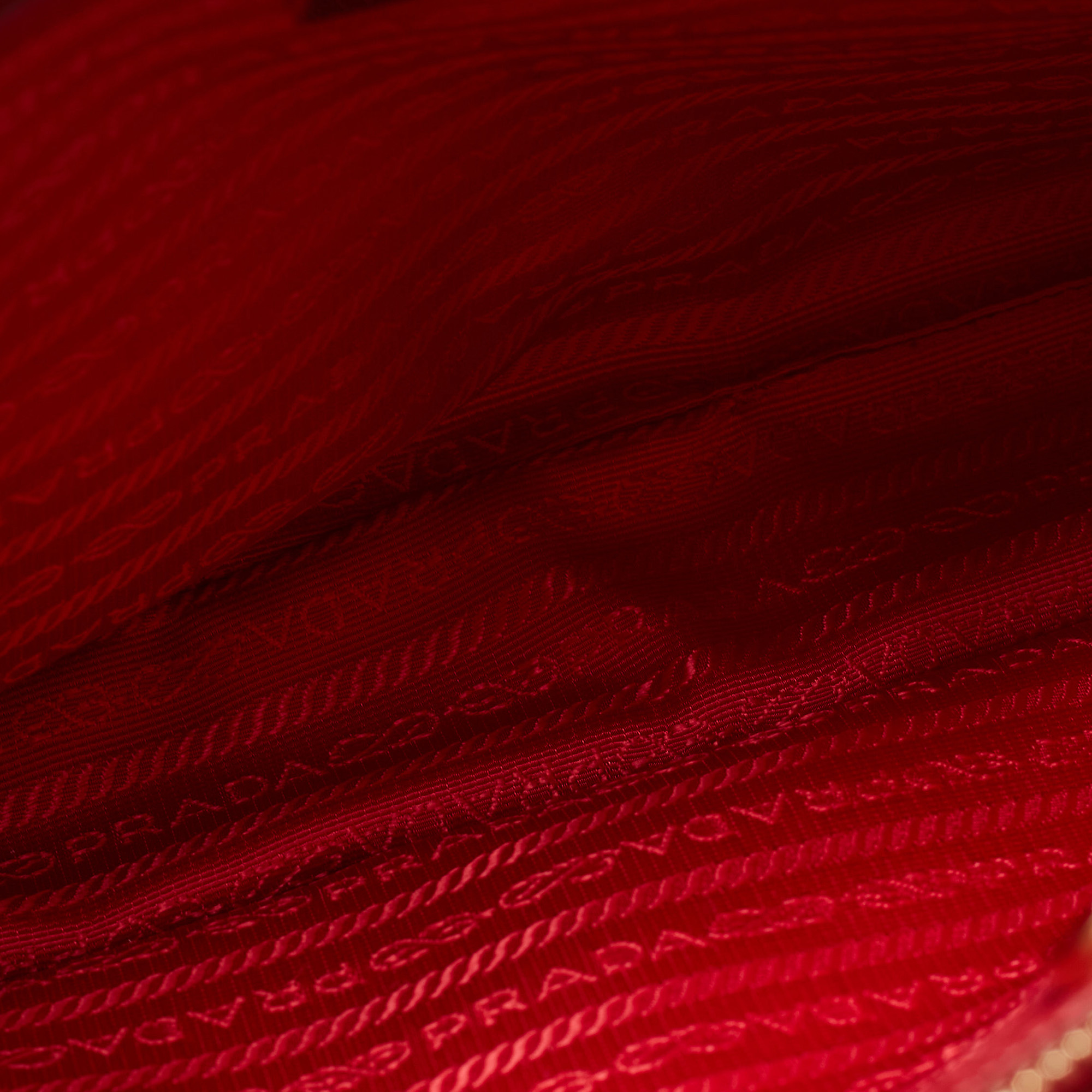 Prada Red Saffiano Lux Leather Medium Middle Zip Tote