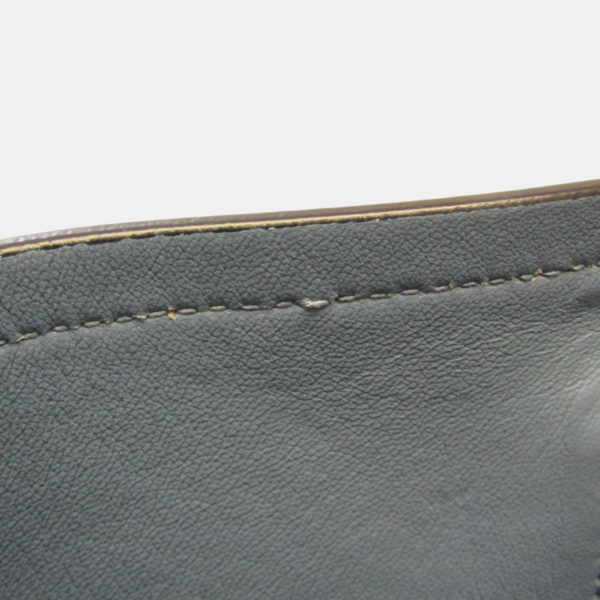 Prada Blue Leather Saffiano Cuir Double Tote Bag